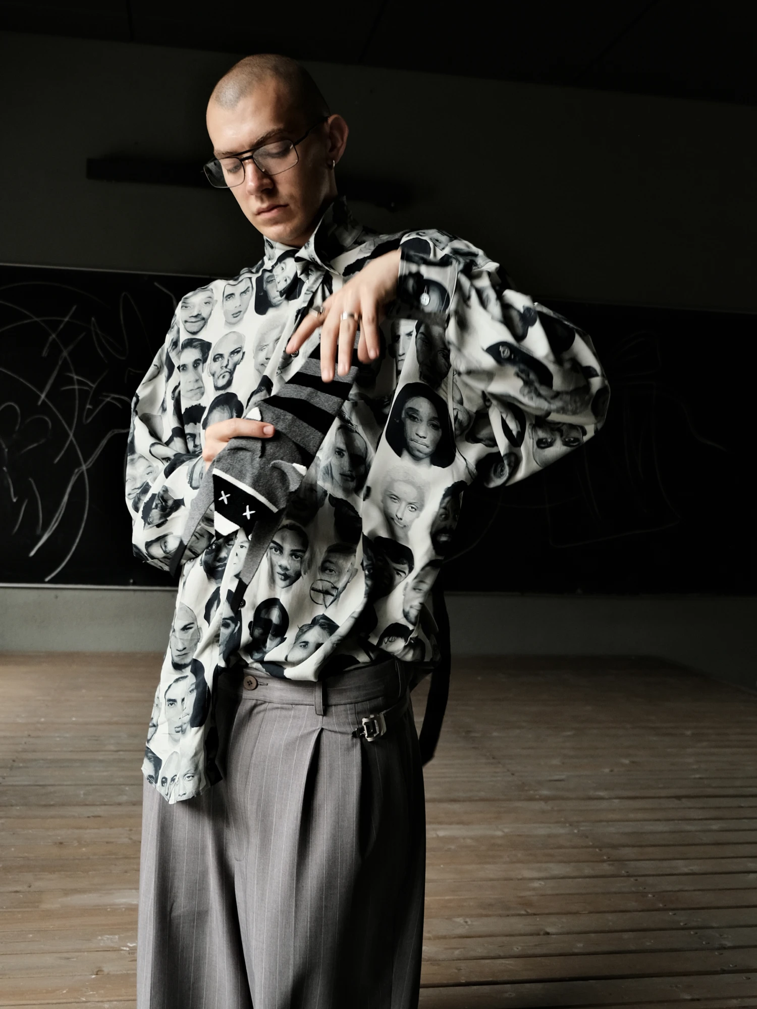 Рубашка Magliano Finalists Twisted Black/White