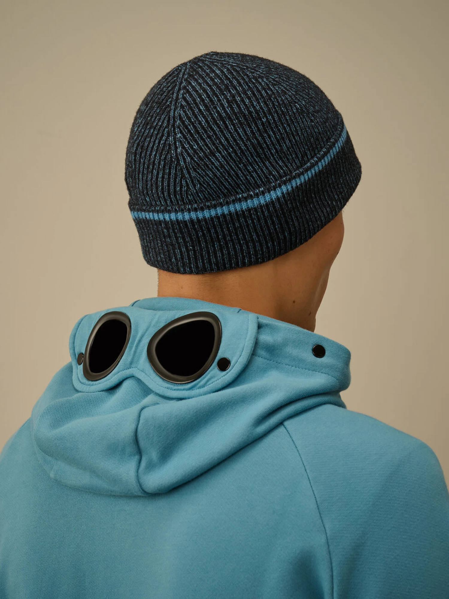 Шапка C.P. Company Fleece Knit Beanie Aegean Blue