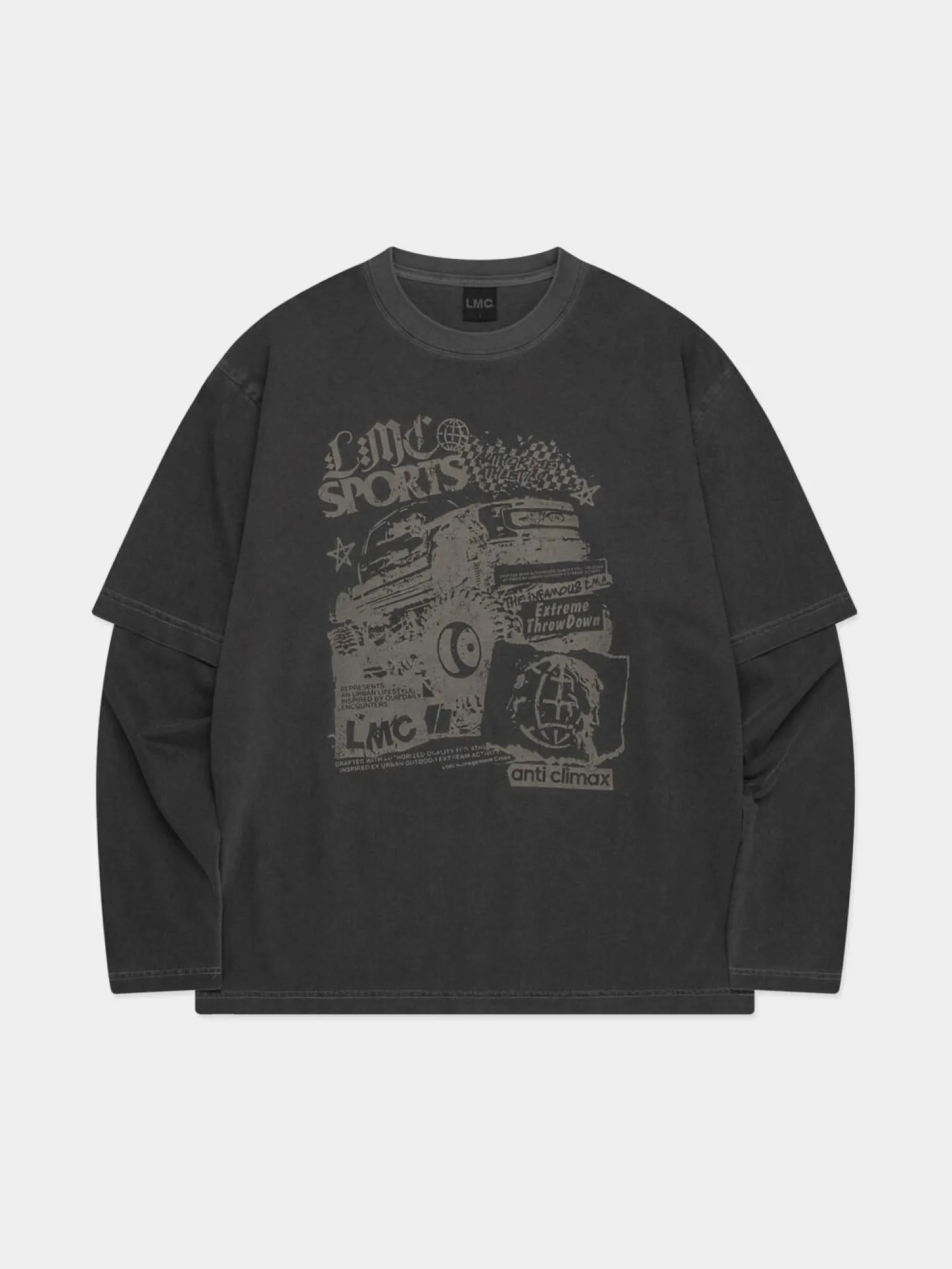Лонгслив LMC Overdyed Layered Long Slv Tee Black
