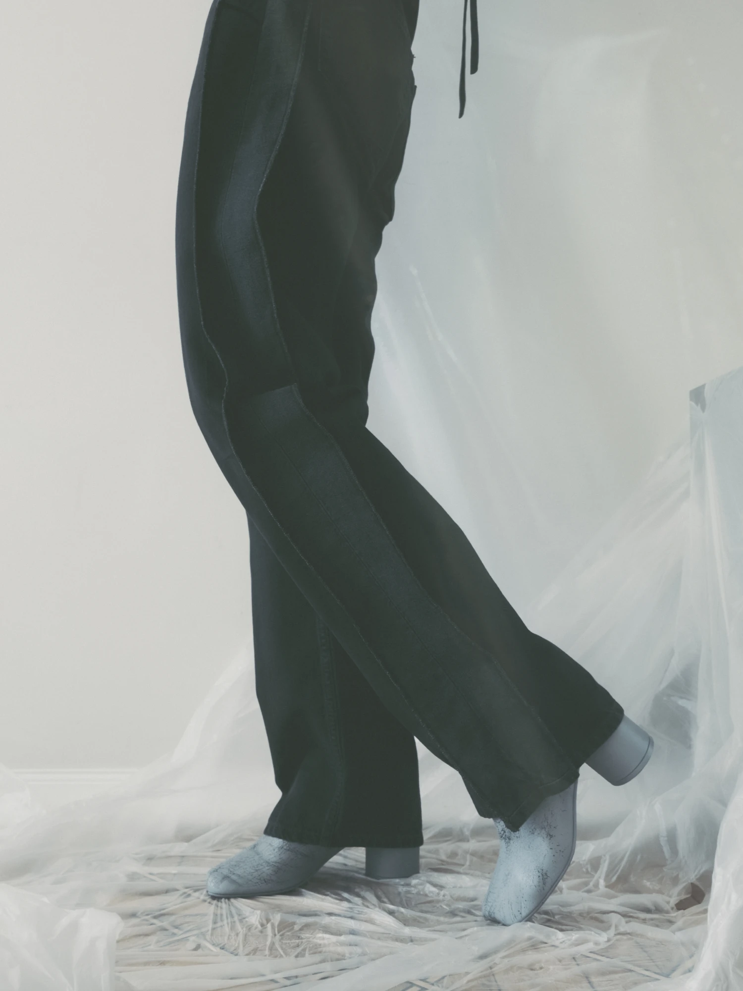 Женские ботильоны MM6 Maison Margiela Block-Heel Grey