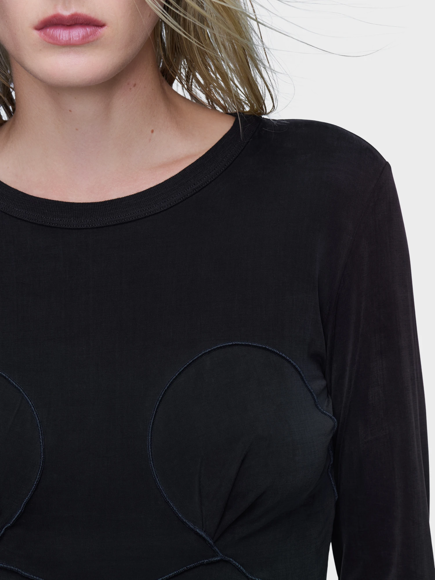 Женский лонгслив Maison Margiela Graphic Lines Black