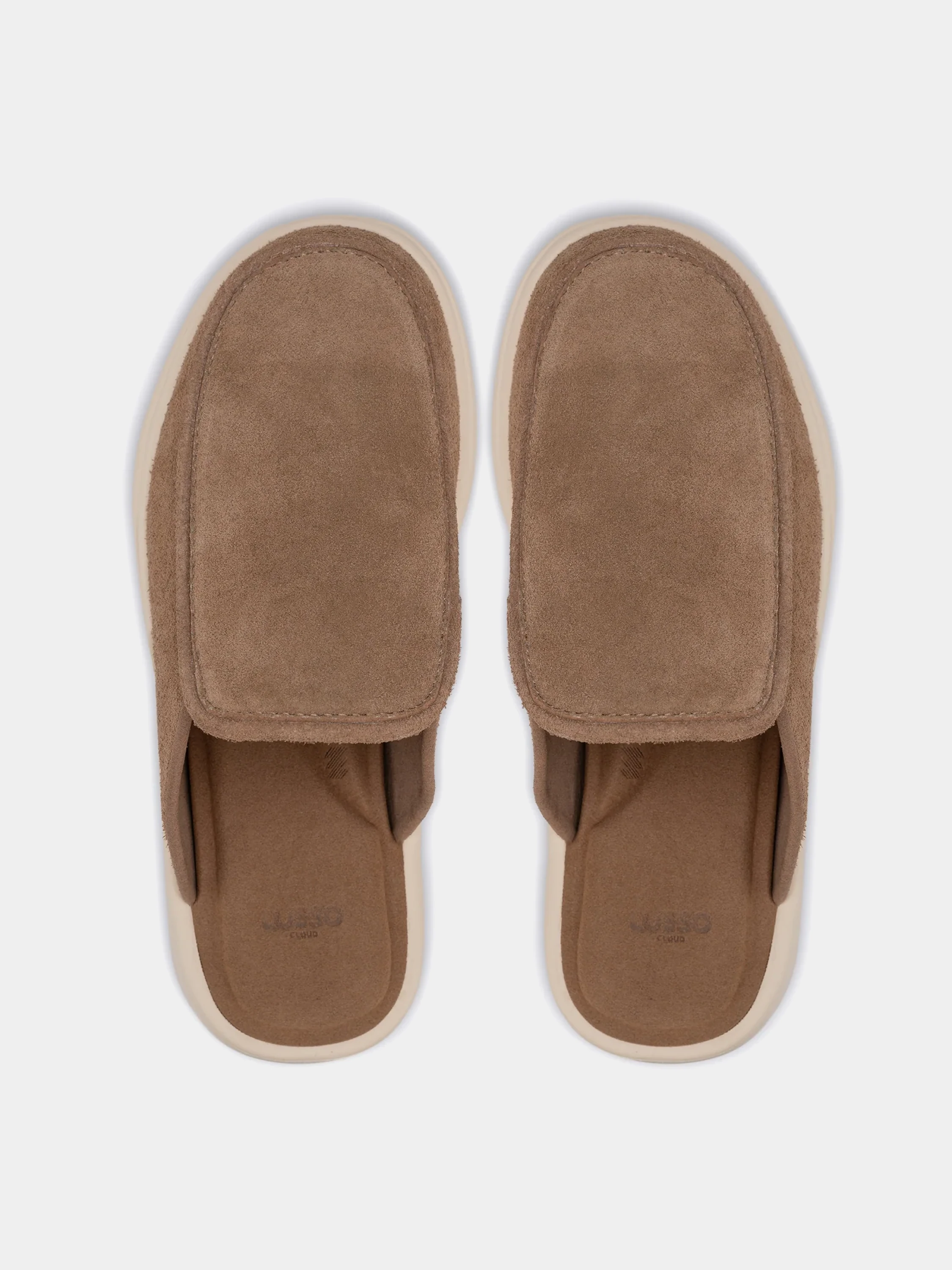 Сабо LUSSO CLOUD Esto Hairy Suede - Chestnut / Shortbread