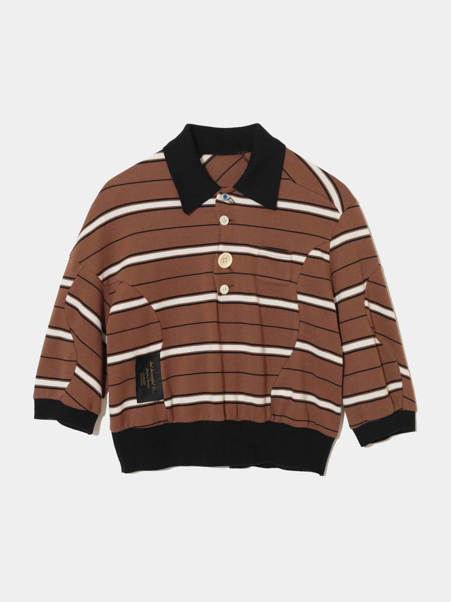 Женское поло UNDERCOVER Pullover Brown Border