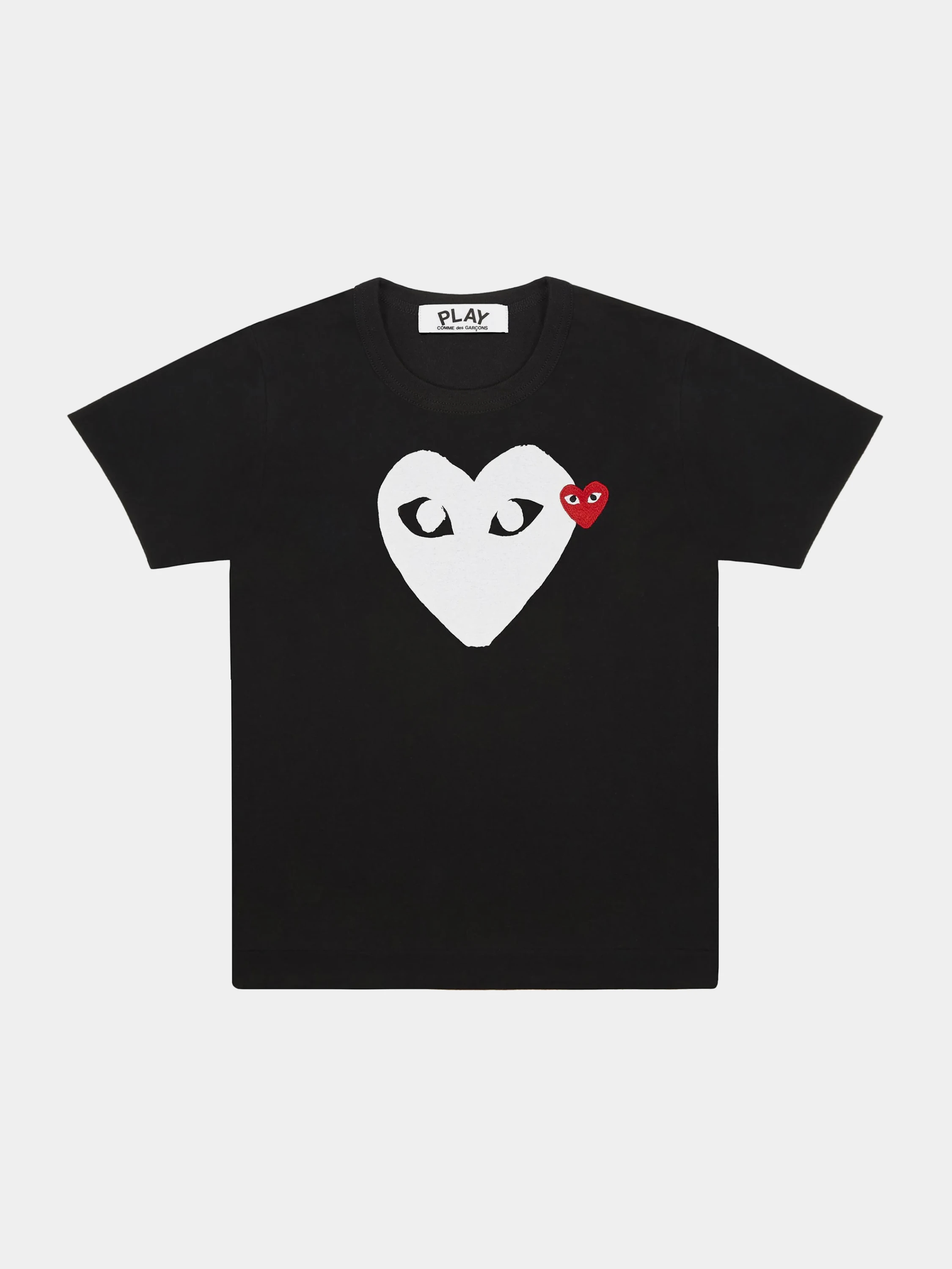 Футболка Comme des Garçons PLAY Big White Heart Black