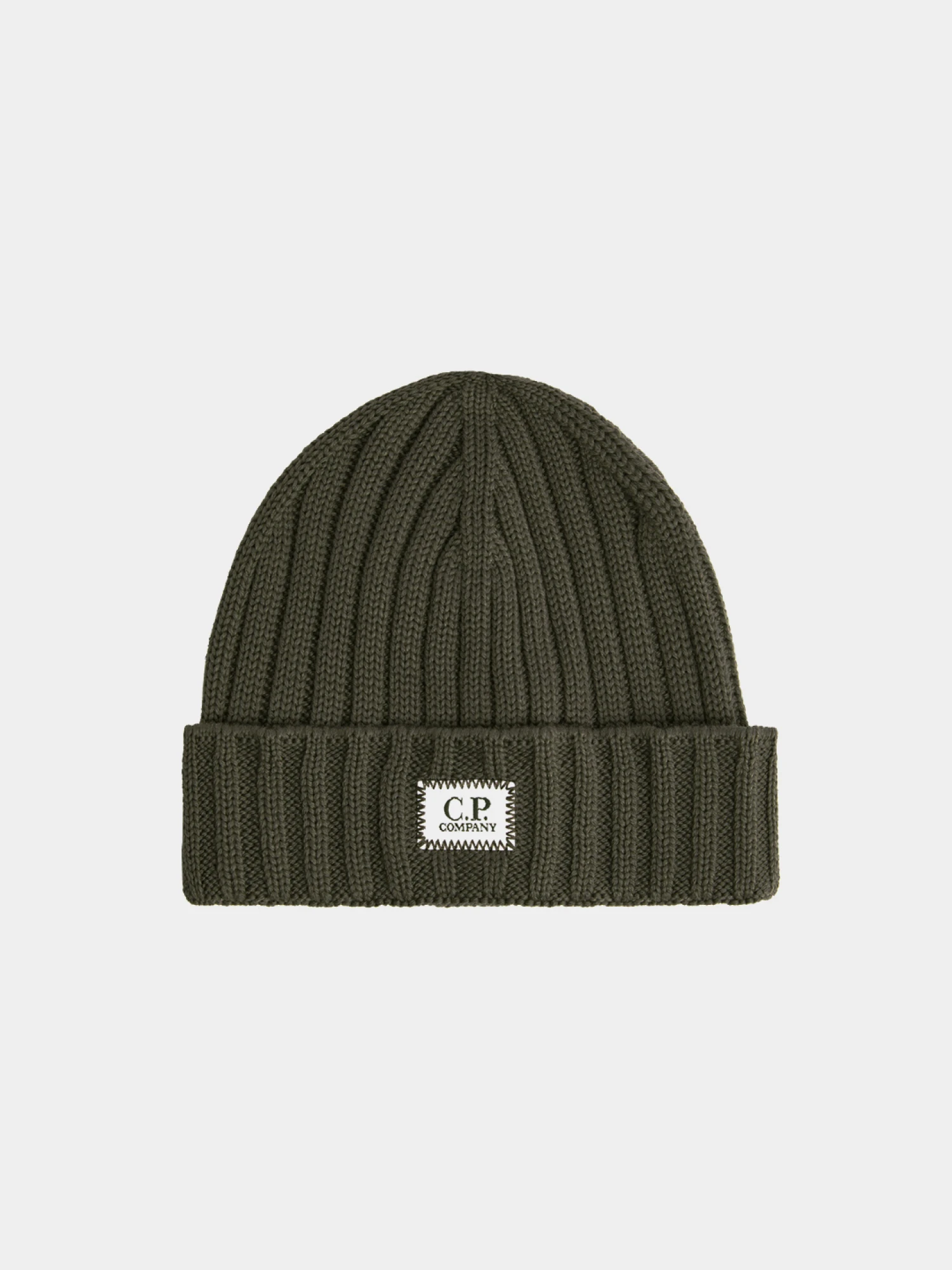 Шапка C.P. Company Extrafine Merino Wool Logo Ivy Green