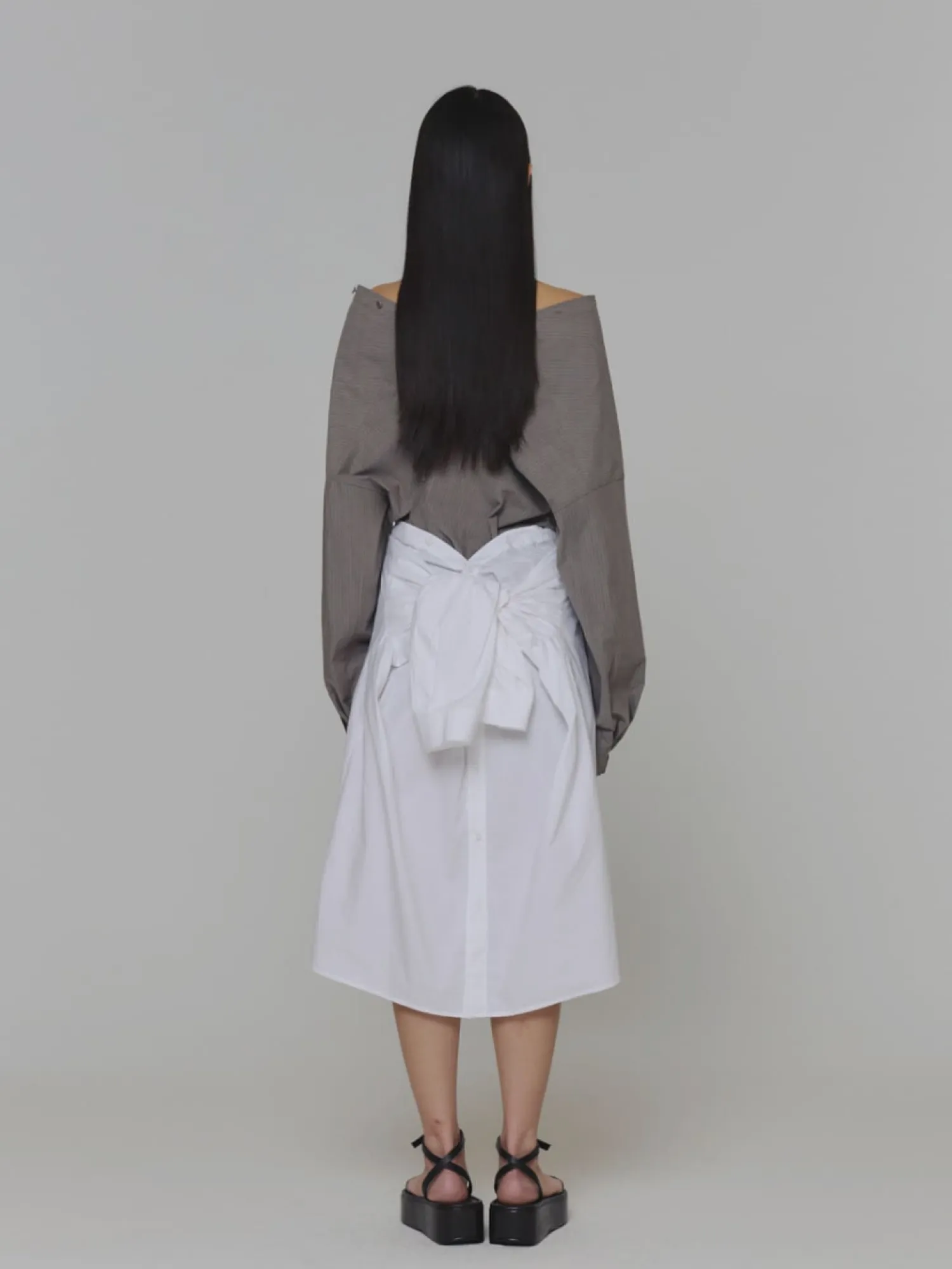 Женское платье-рубашка AMOMENTO Cotton Shirts Dress