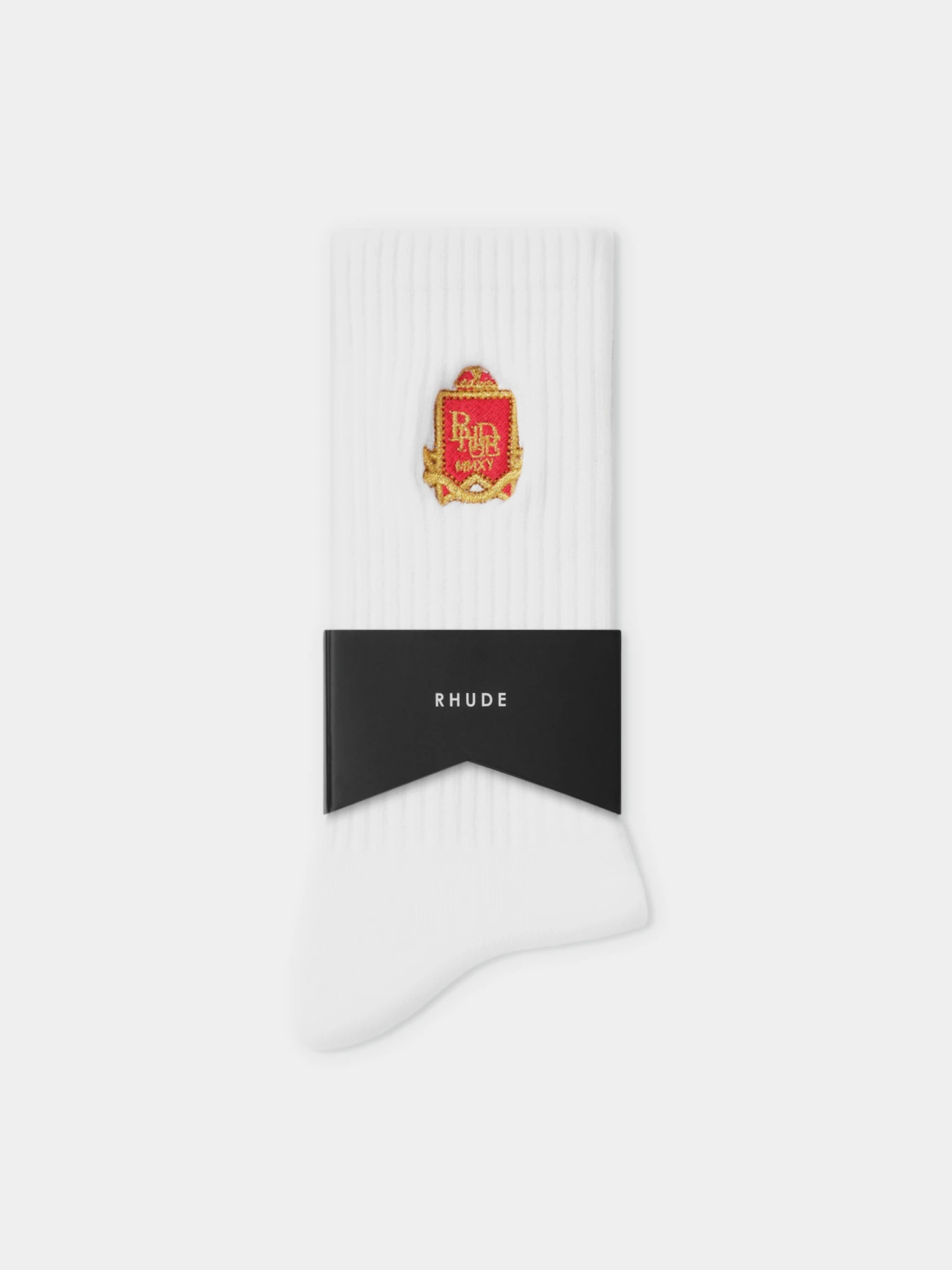 Носки RHUDE Embroidered Chevron Crest White