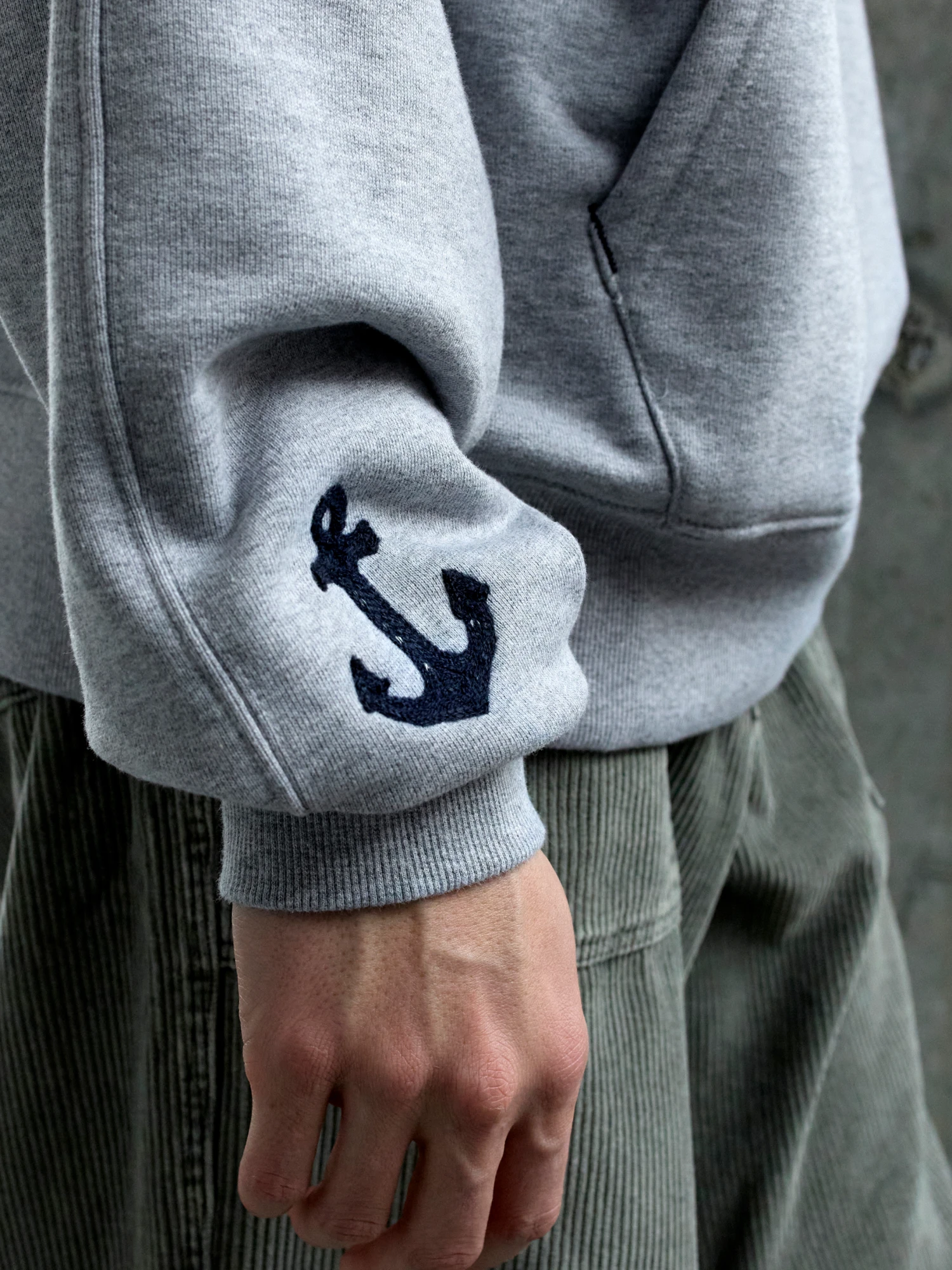 Худи FrizmWORKS Anchors Aweigh Gray
