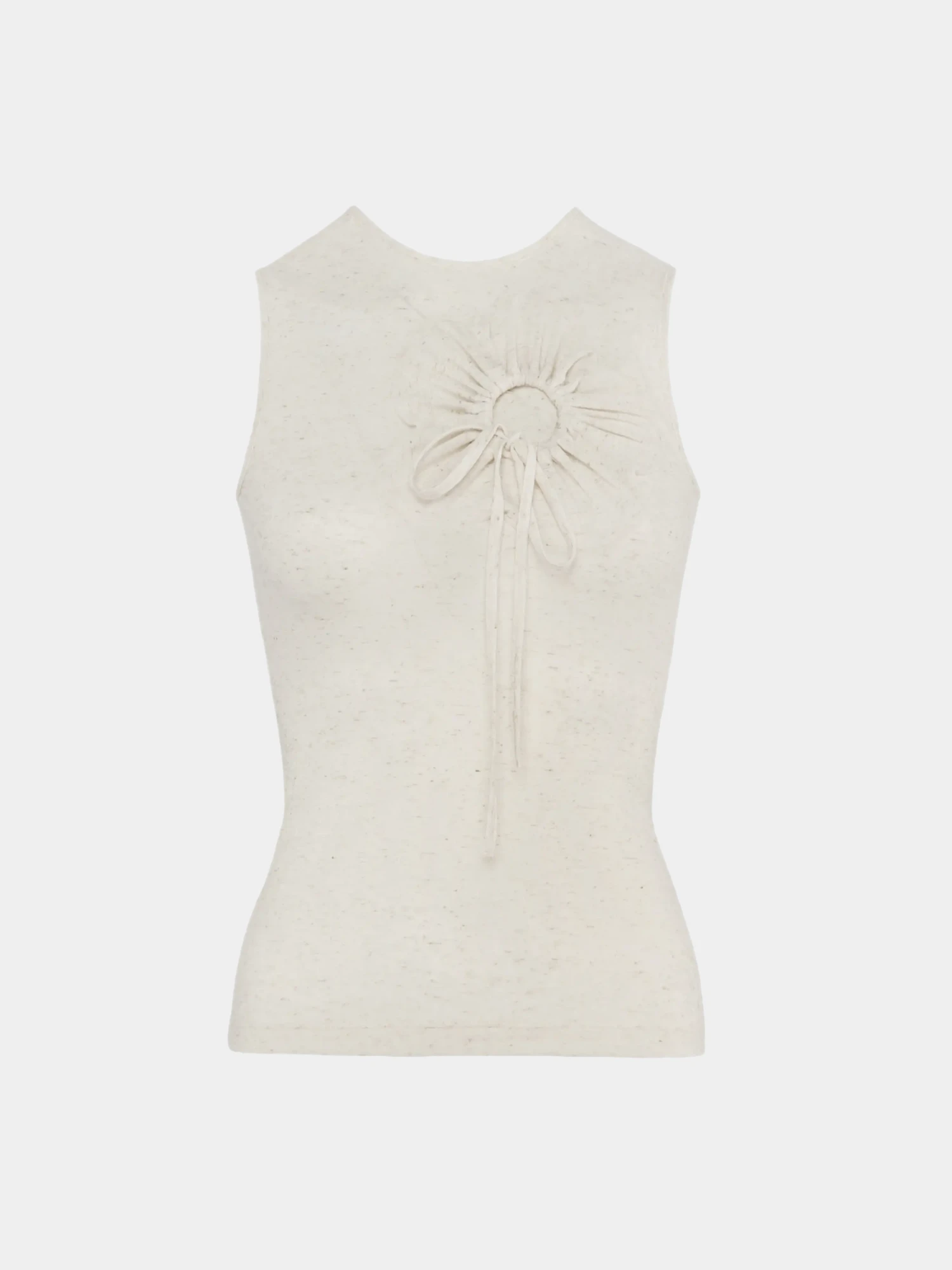 Женский топ J.KIM Flower Tank Cream