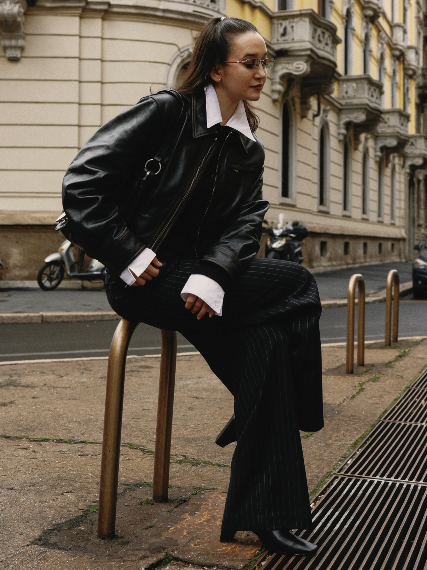Женские сапоги Coperni Low Bridge Stretch Black