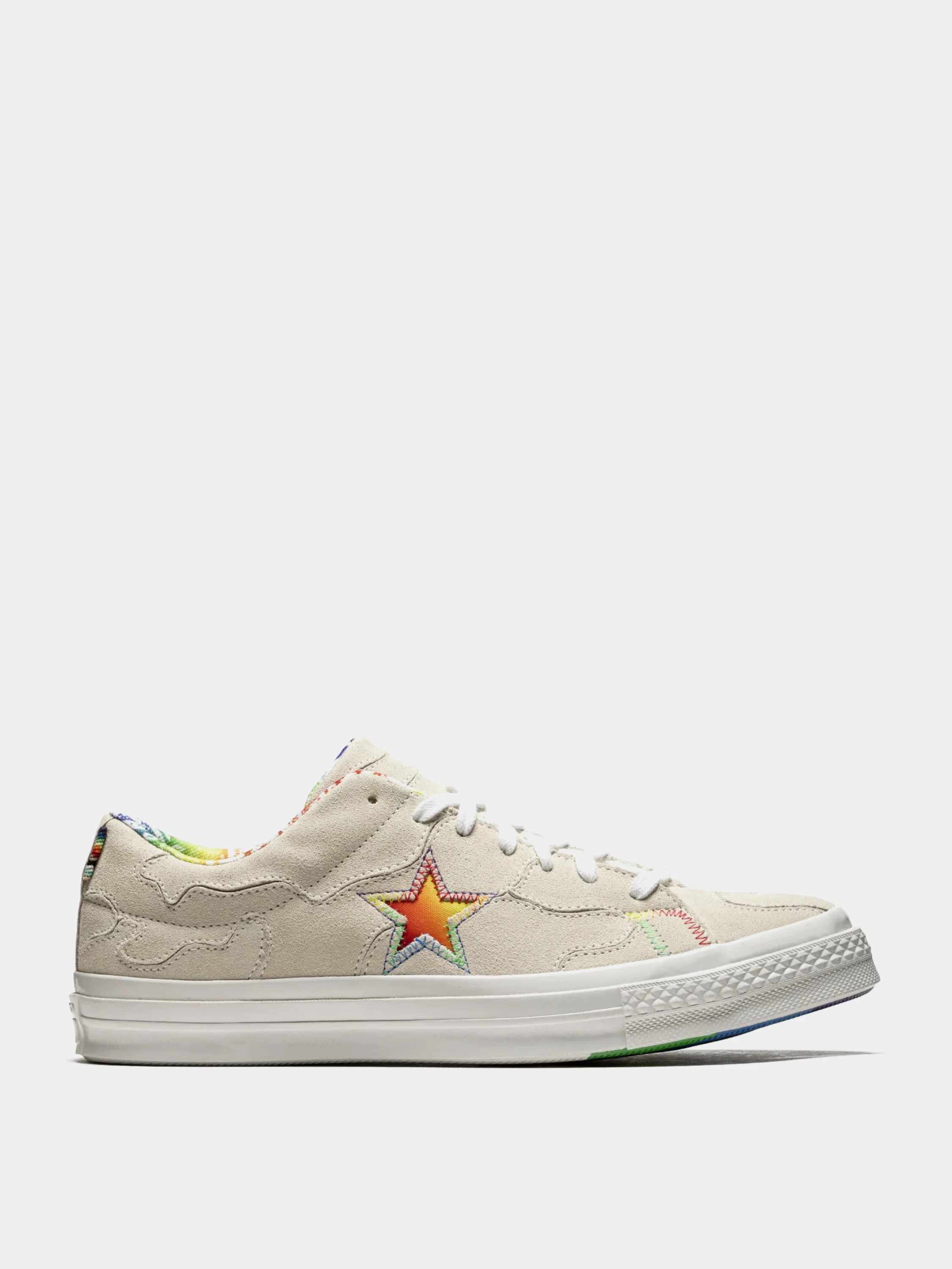 Кеды Converse One Star Ox Egret/University Red Bone