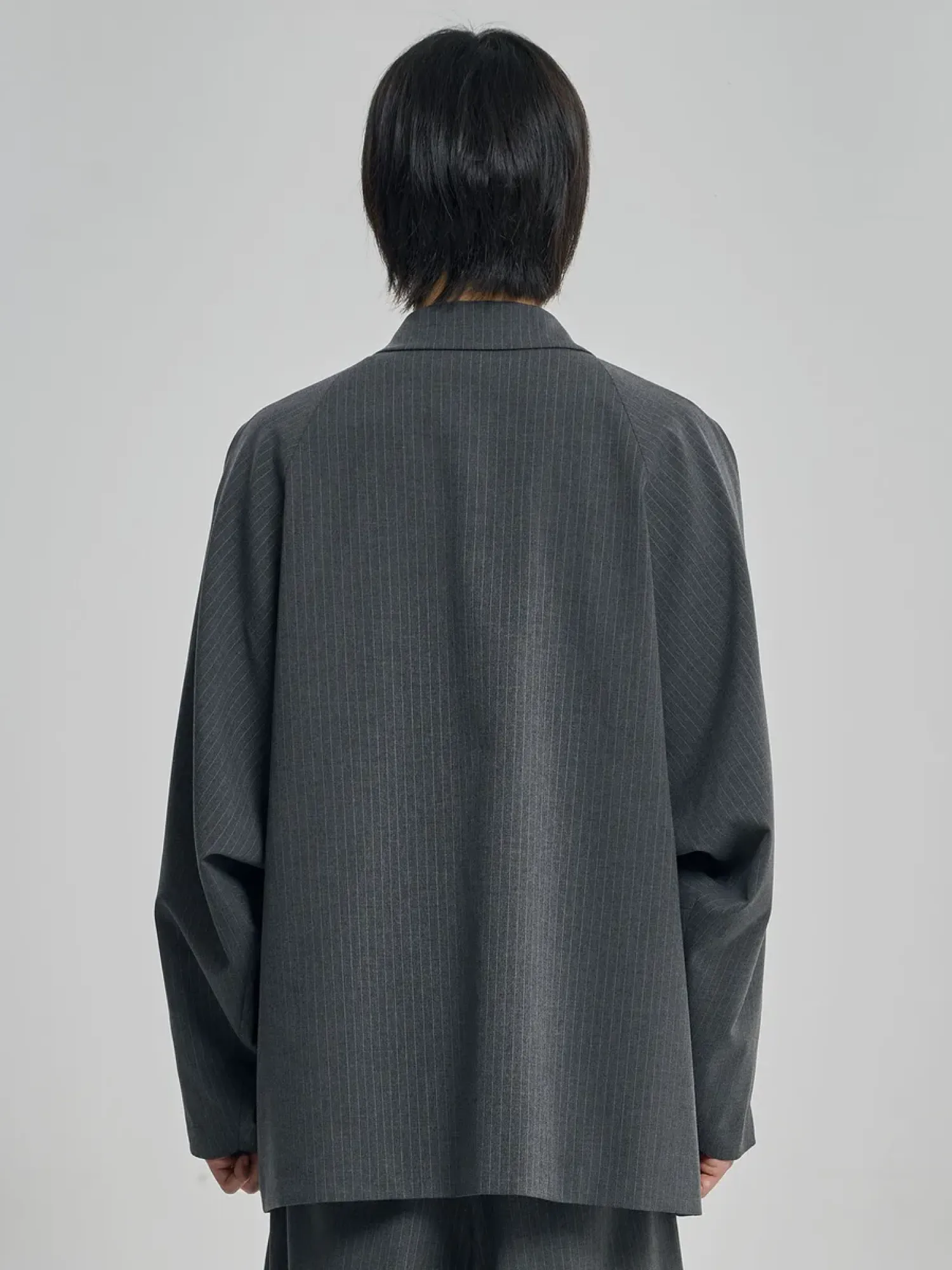 Блейзер AJOBYAJO Stripe Batwing Grey
