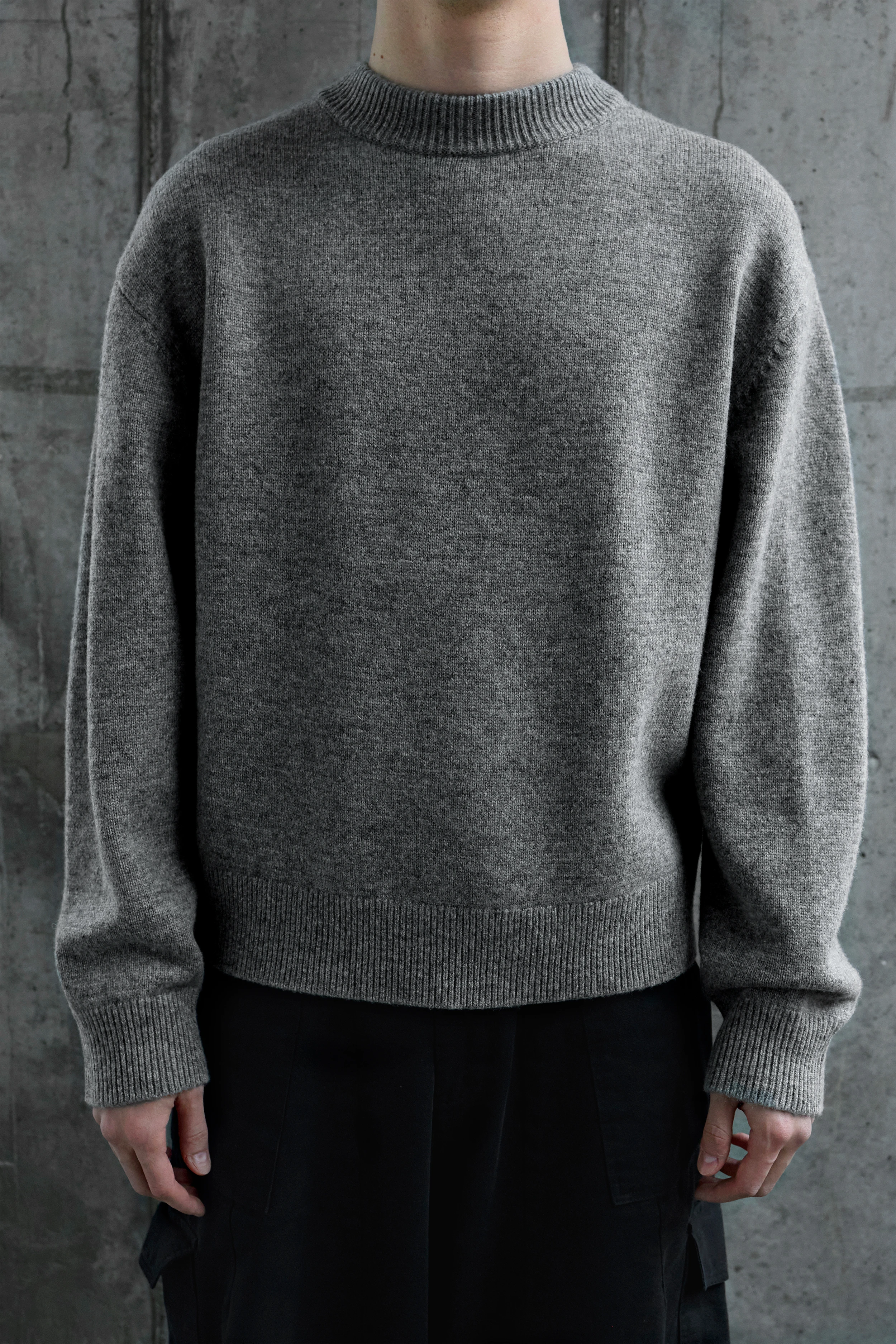 Свитер Han Kjøbenhavn Diamond Detail Knit Ash Grey