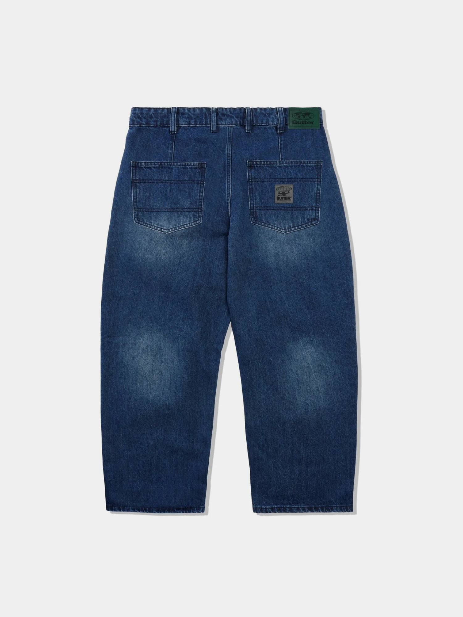 Джинсы Butter Goods Wide Cut Jeans Washed Slub Blue