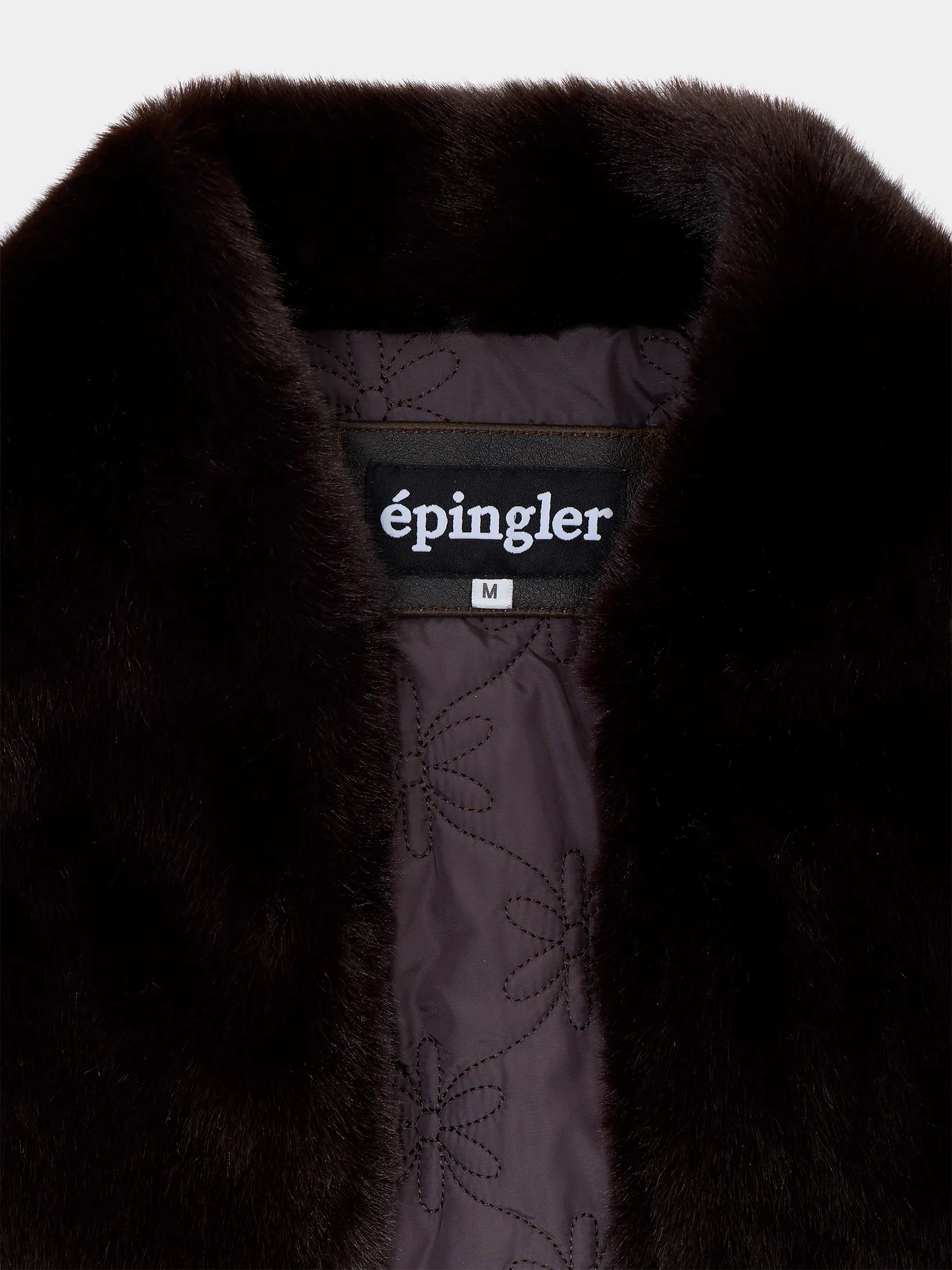 Женская шуба EPINGLER Baseball Fur Cocoa
