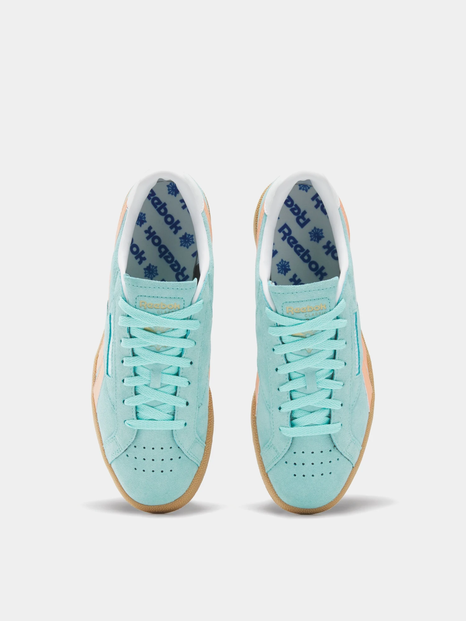 Кеды Reebok Club C Grounds UK Ai Aqua/Sunkissed Orange/Gum