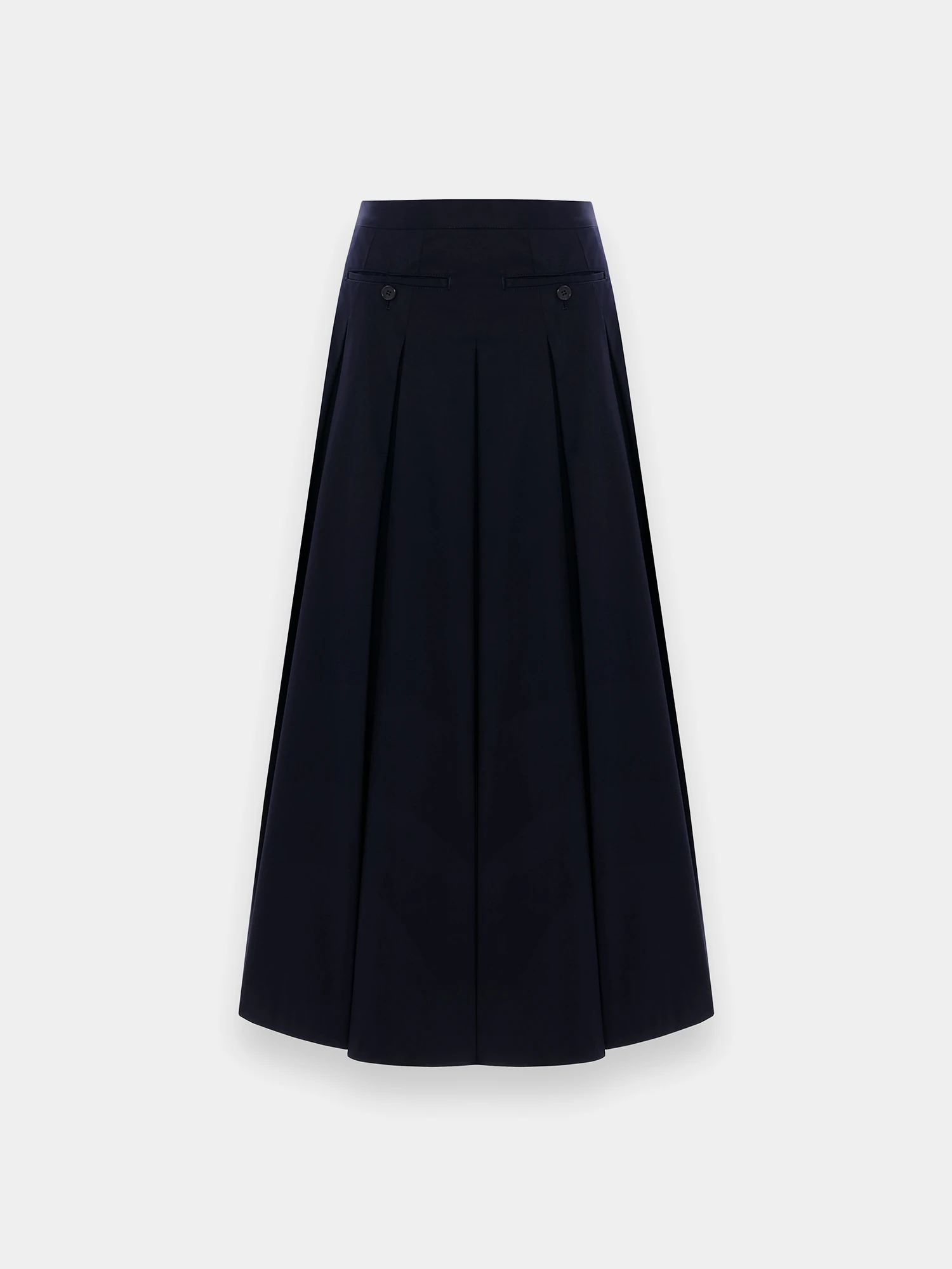 Женская юбка UNDERCOVER Cotton Gabber Pleated Skirt Navy