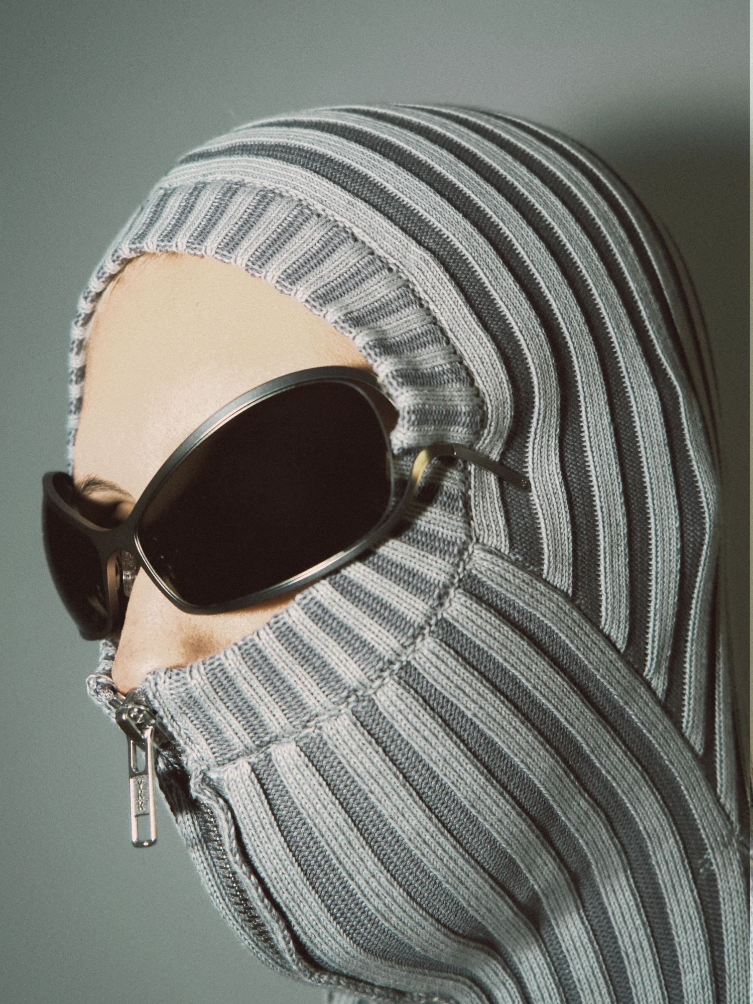 Кардиган LUEDER Healer Knit Zip Jacket Silver Grey
