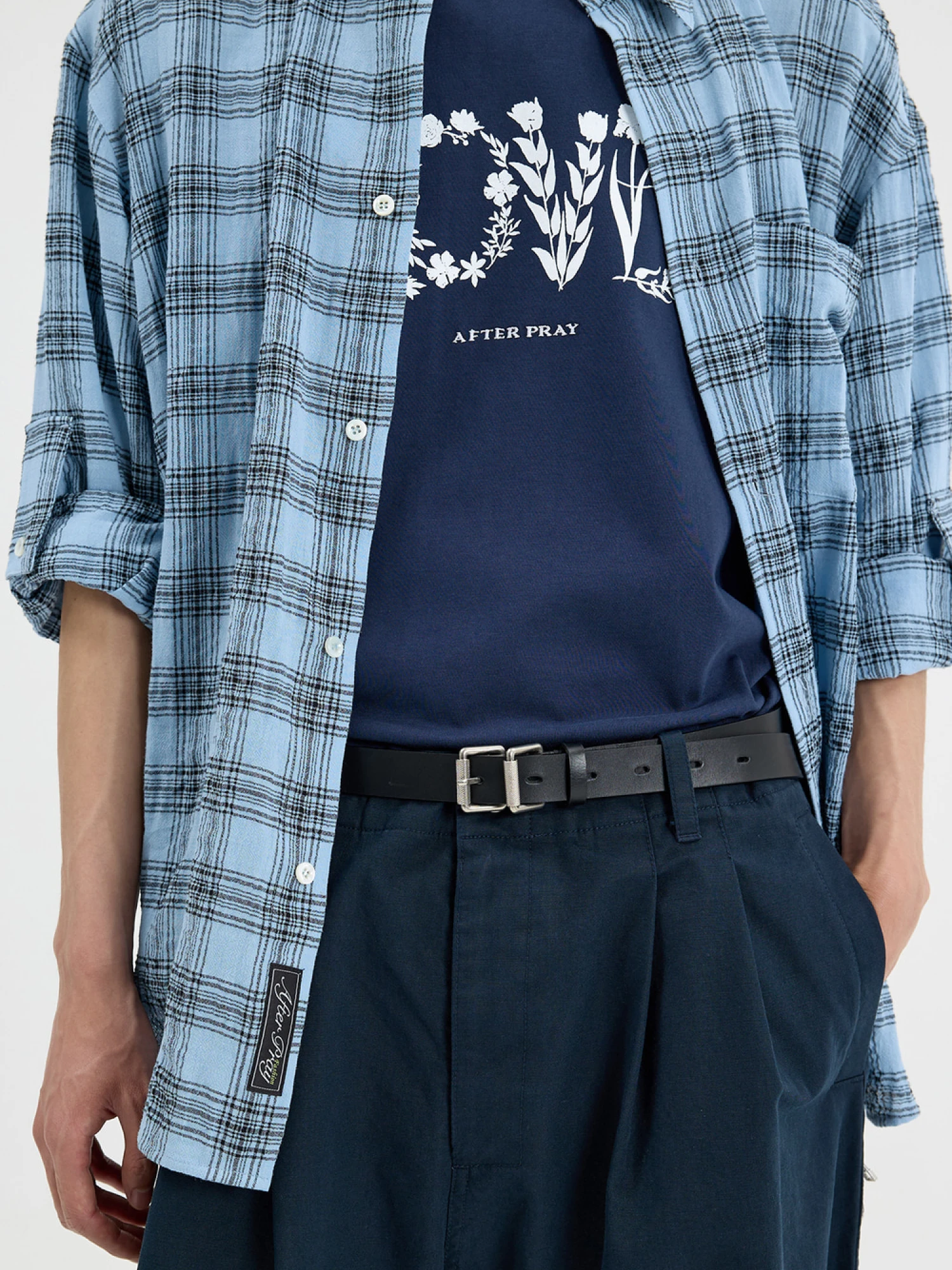 Ремень AFTER PRAY Essential Layered Buckle Black