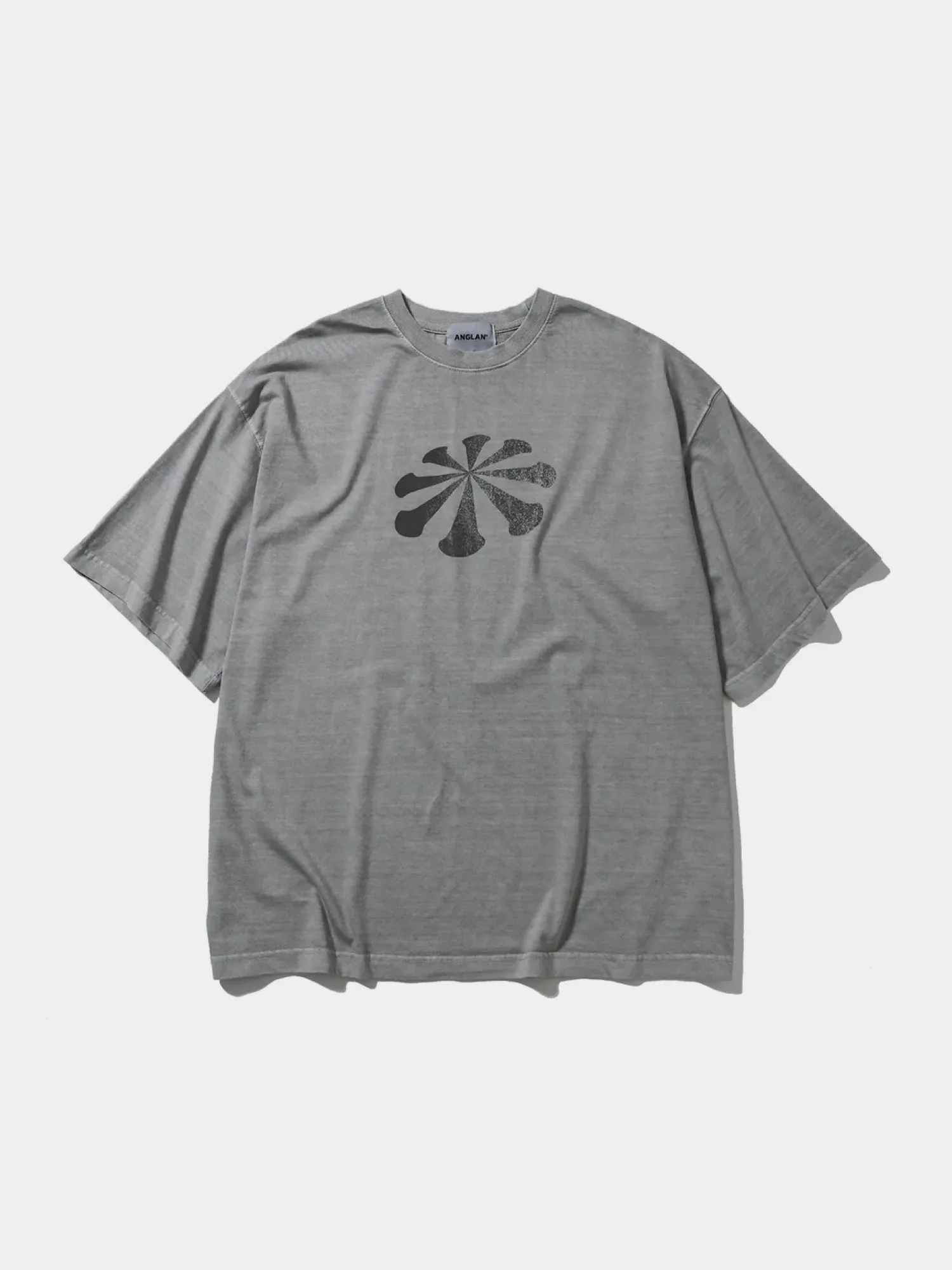 Футболка ANGLAN Logo Pigment Half Tee Grey