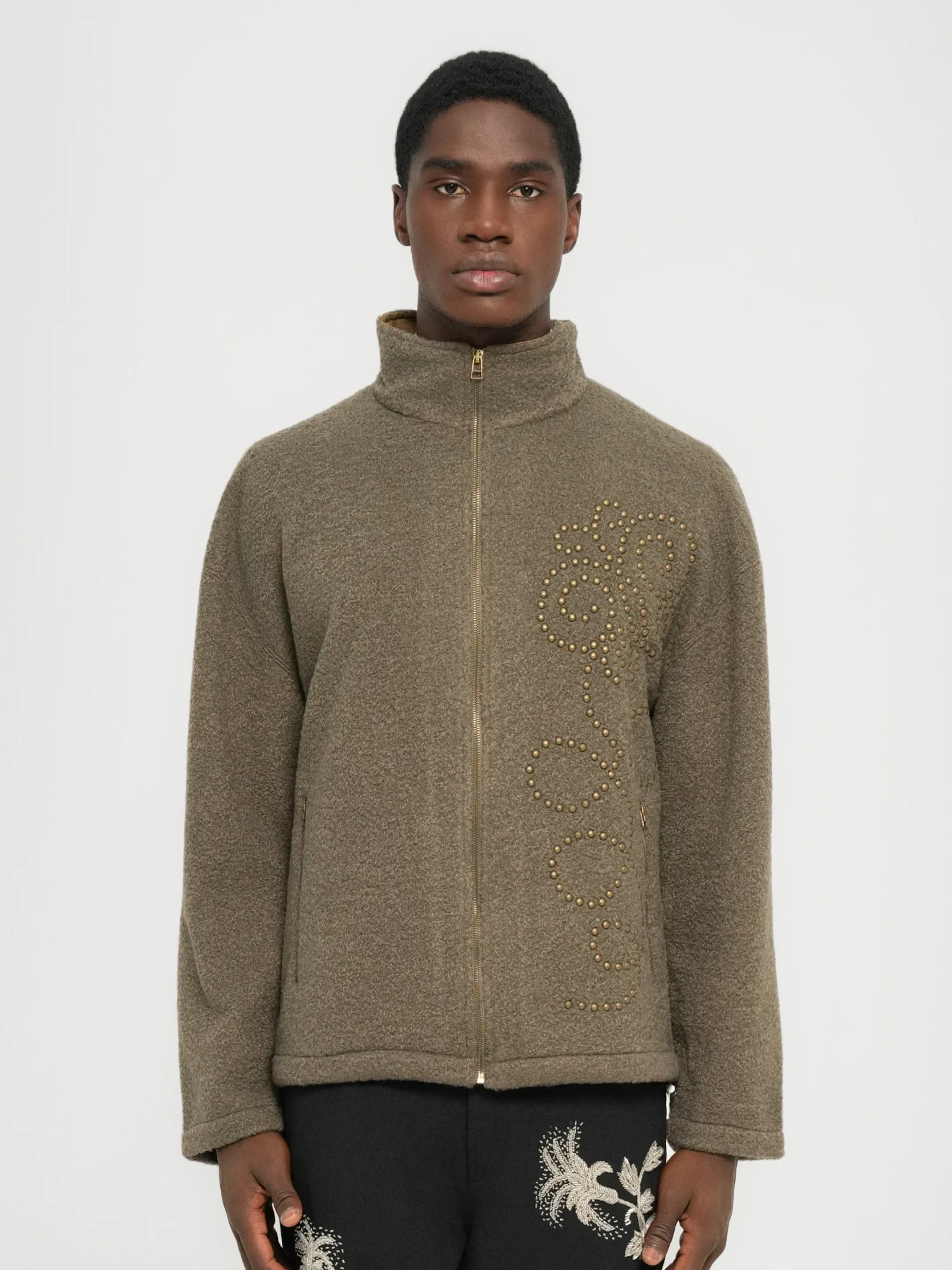 Флисовая куртка Bluemarble Studded Fleece Green