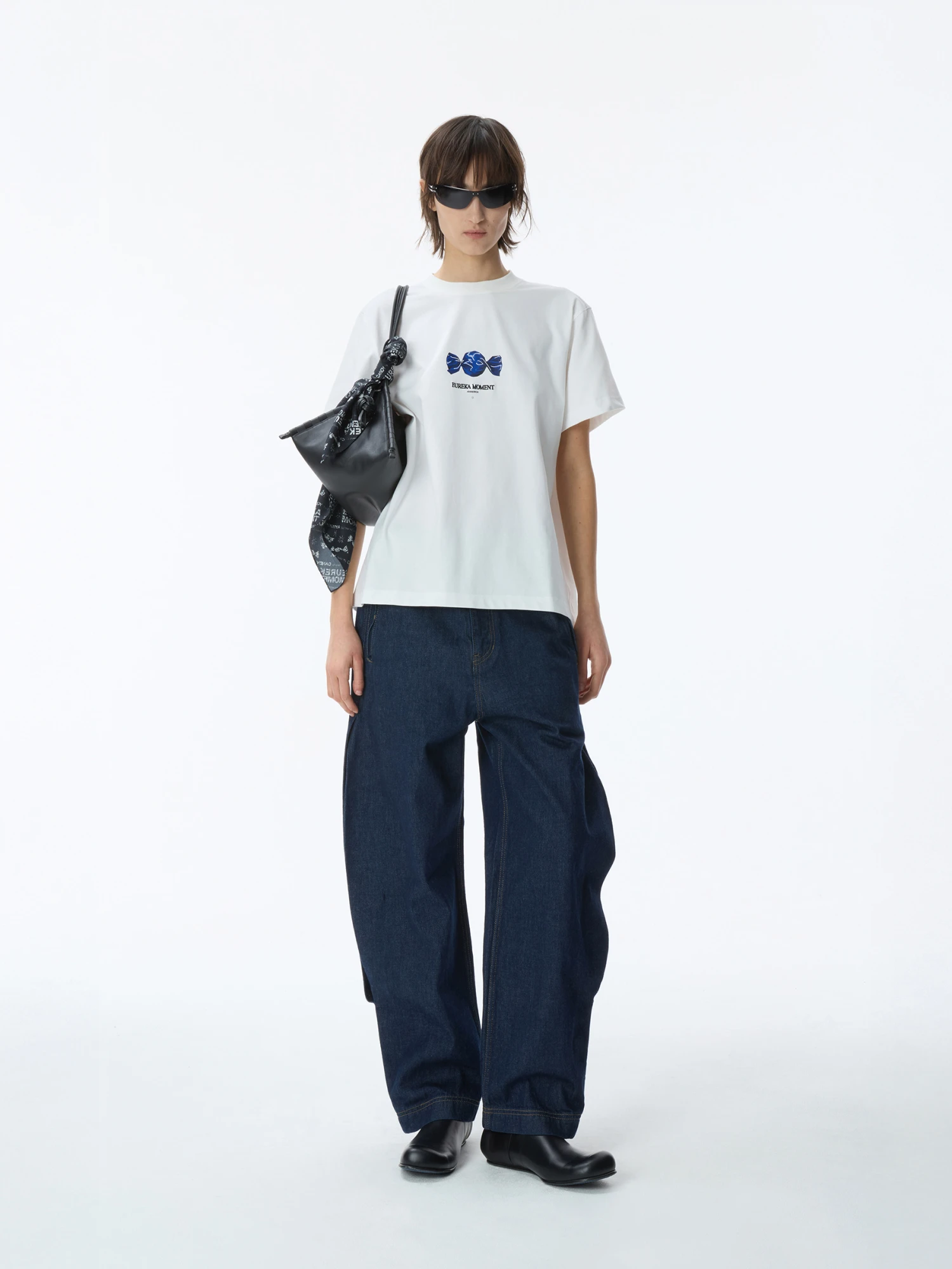 Футболка ADERERROR Lolly Product. 50 Off White