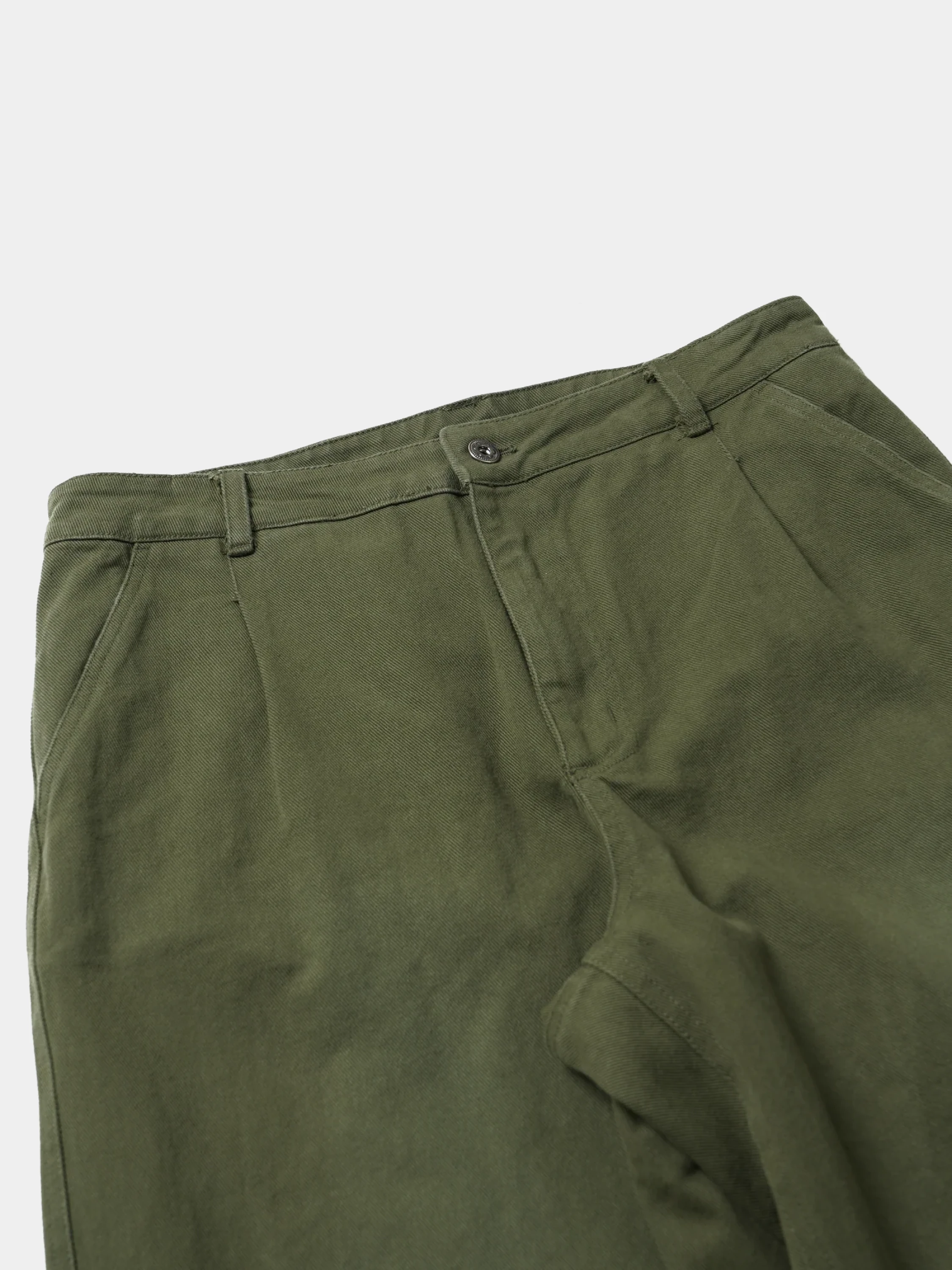 Брюки FrizmWORKS Washed Cotton One Tuck Pants Olive