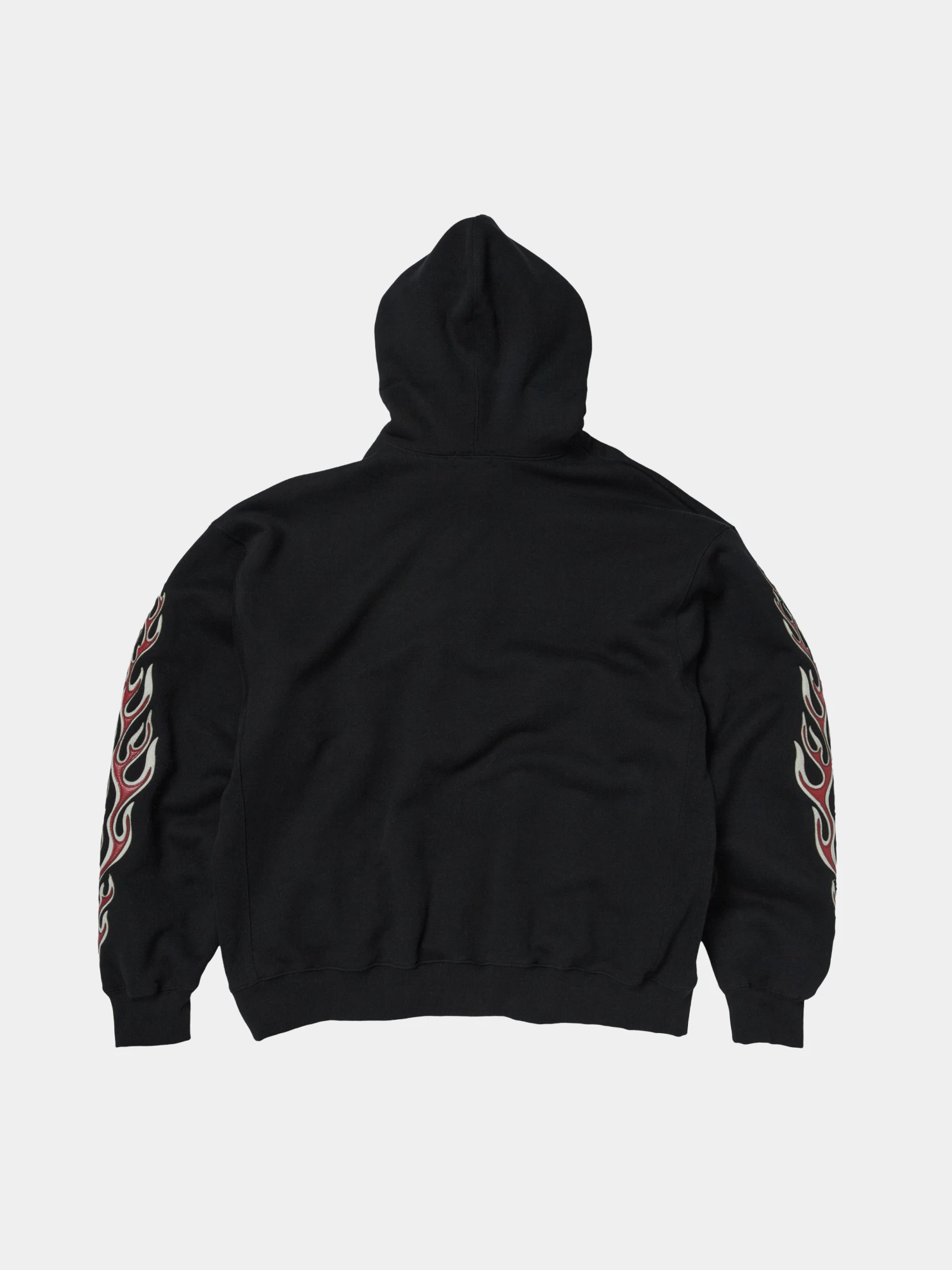 Худи Thug Club Leather Flame Black