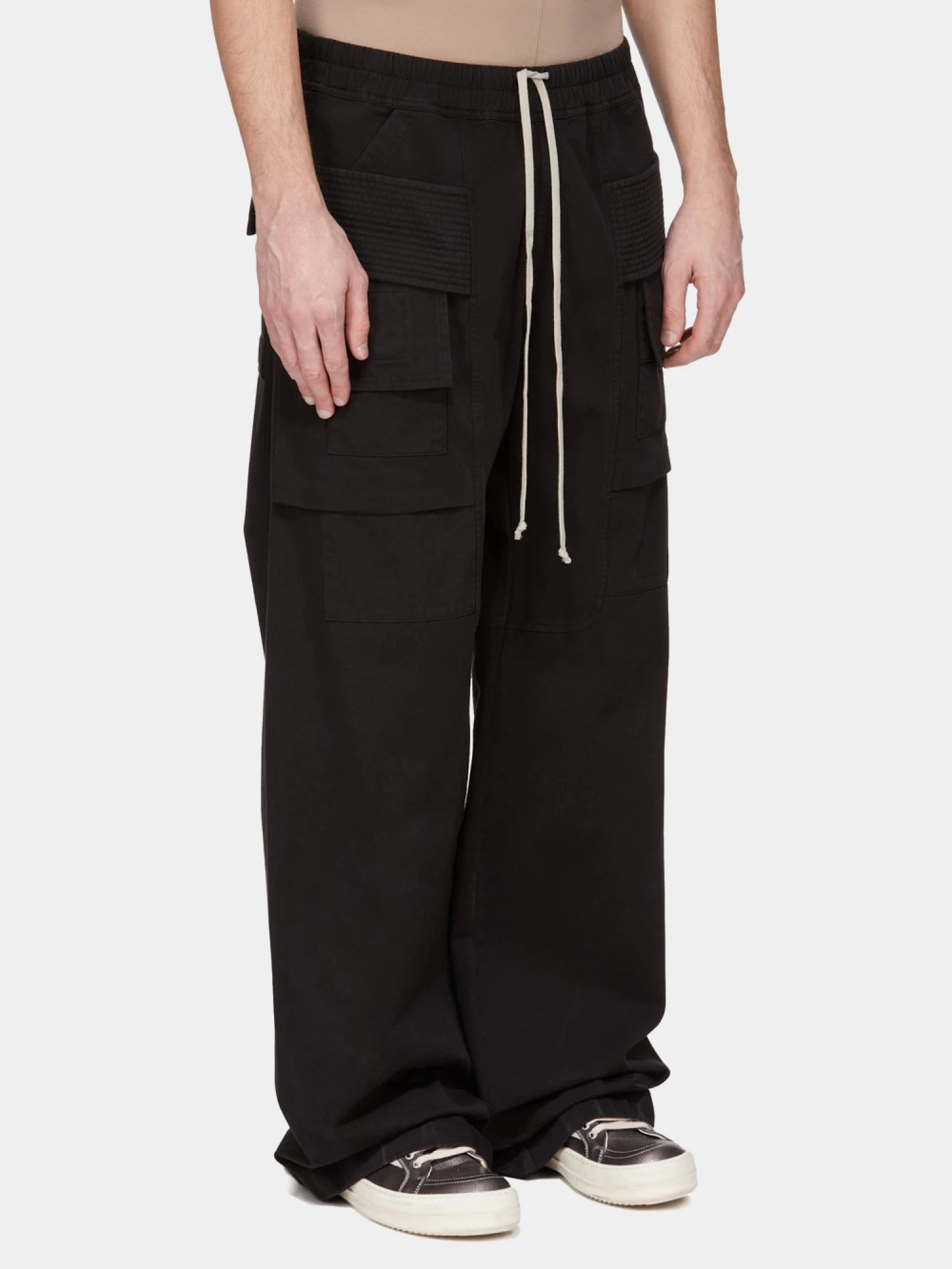 Брюки RICK OWENS DRKSHDW Creatch Wide Black