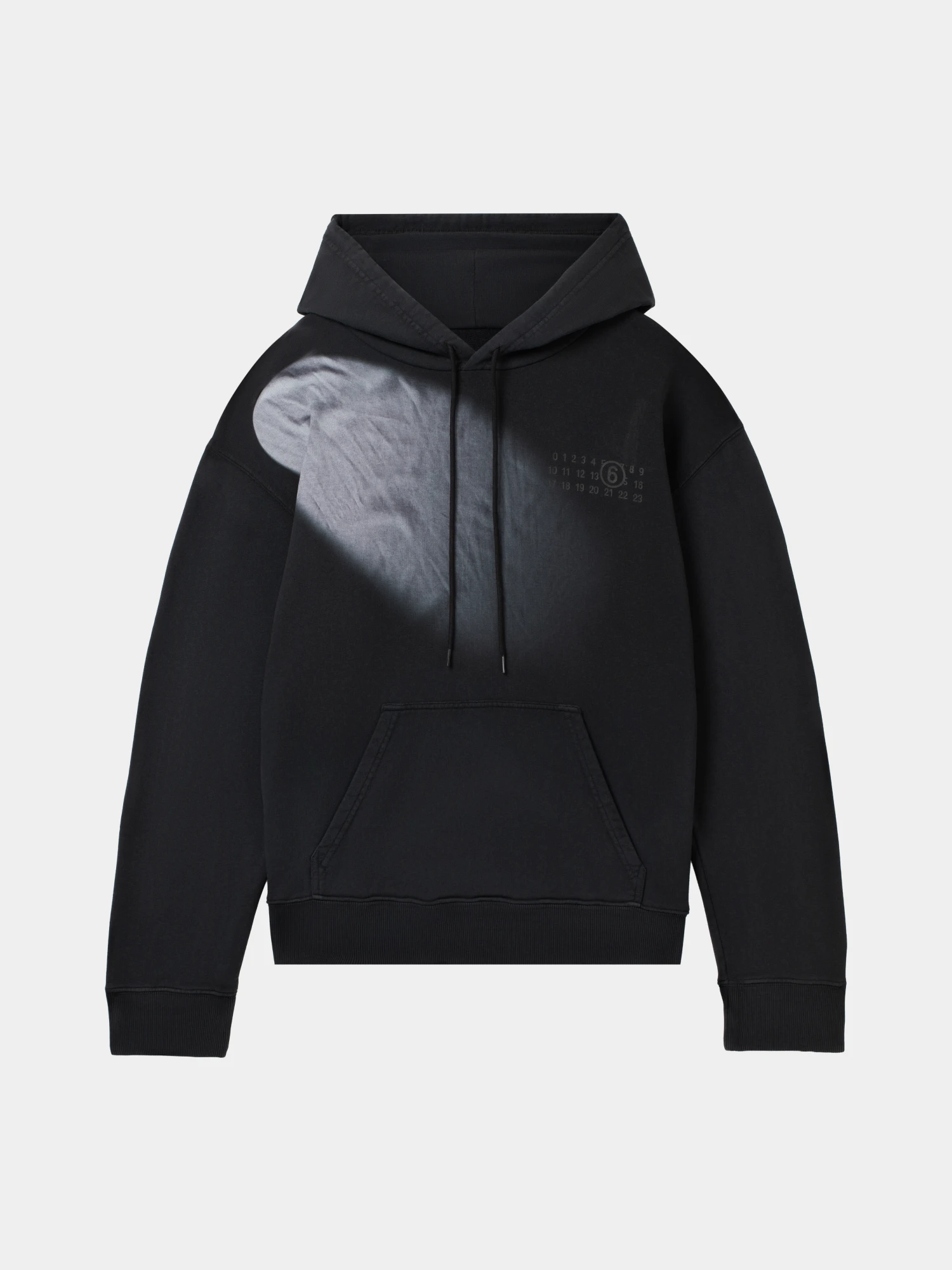 Худи MM6 Maison Margiela Light Beam Washed Black