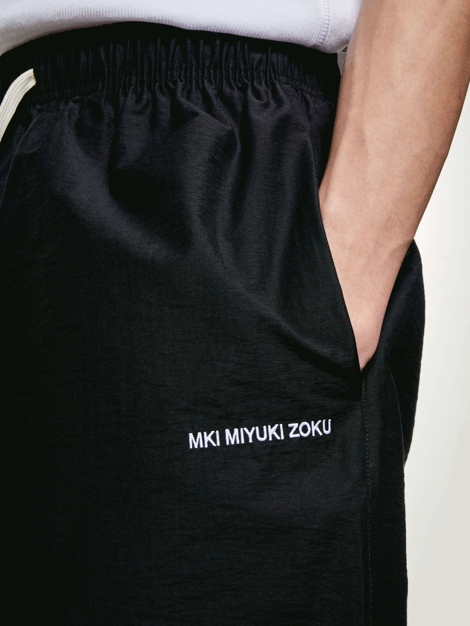 Шорты MKI MIYUKI ZOKU Washed Cotton Nylon Black