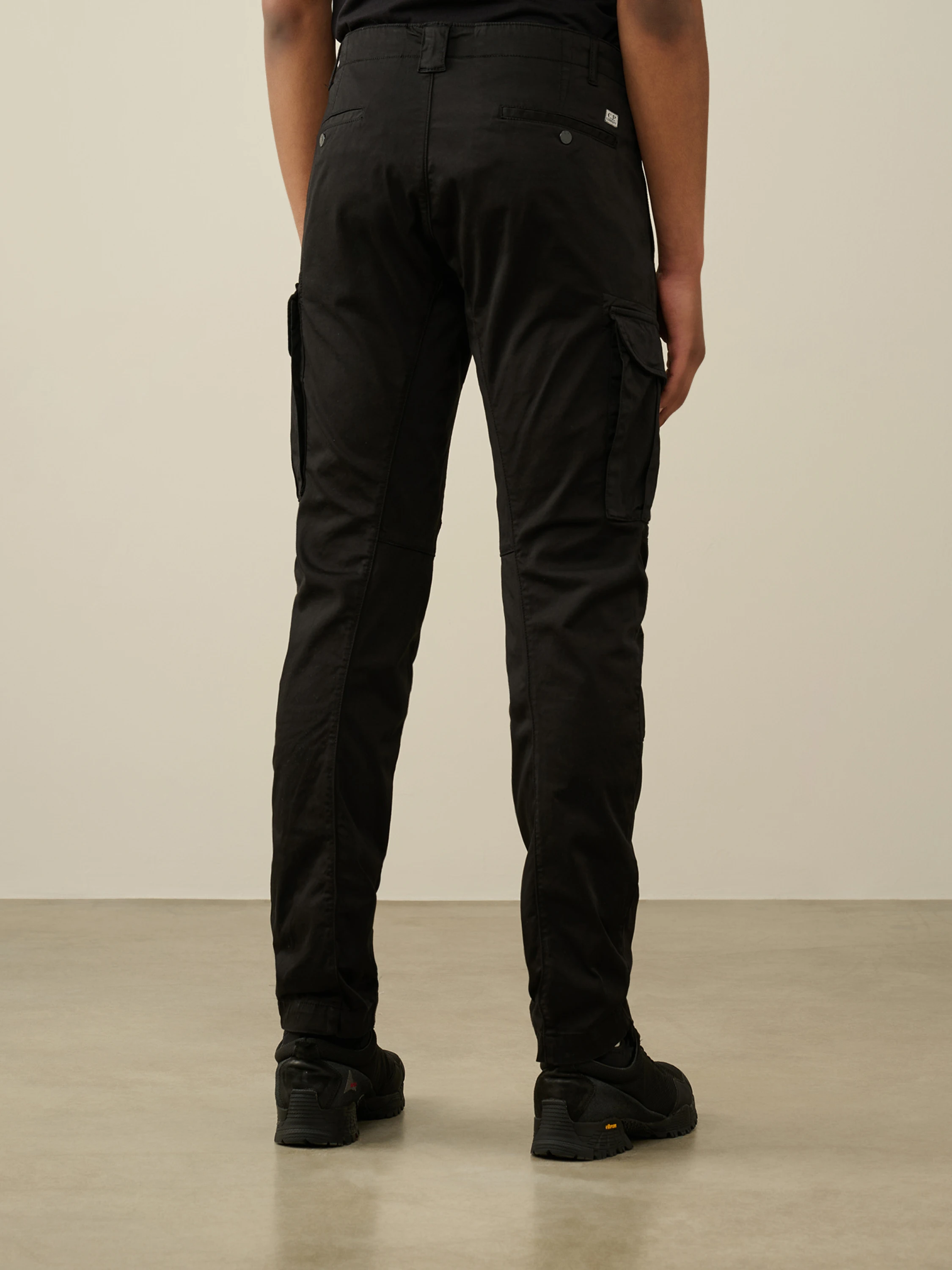 Брюки C.P. Company Stretch Sateen Lens Cargo Black