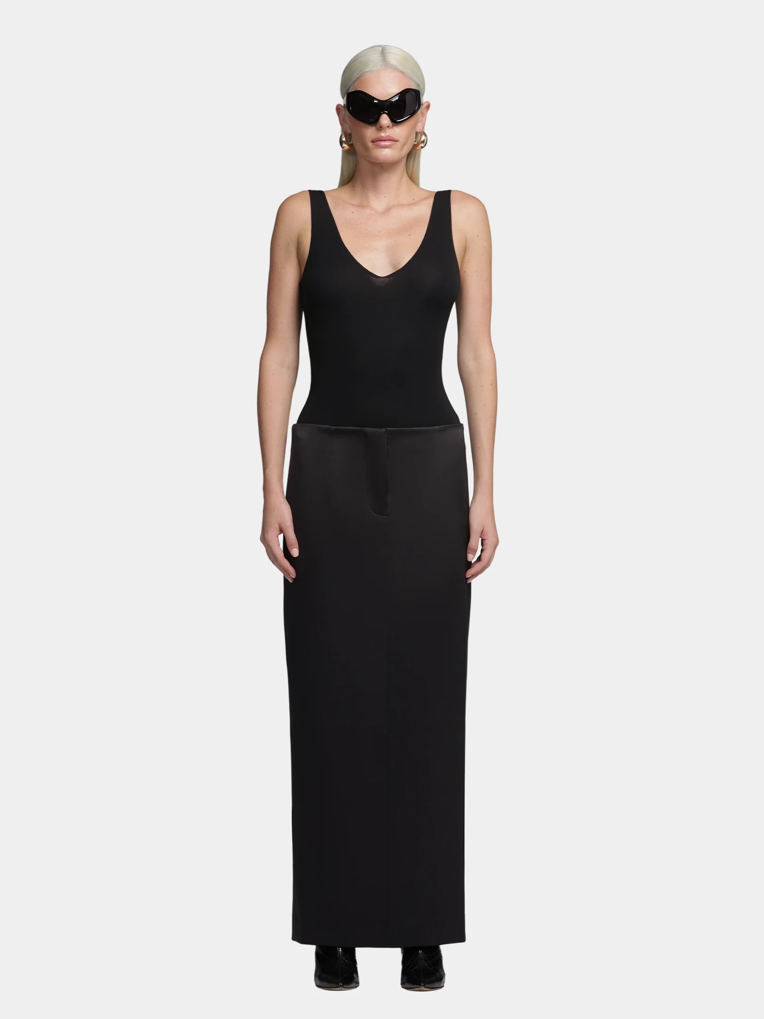 Женское боди entire studios V Neck Bodysuit Soot