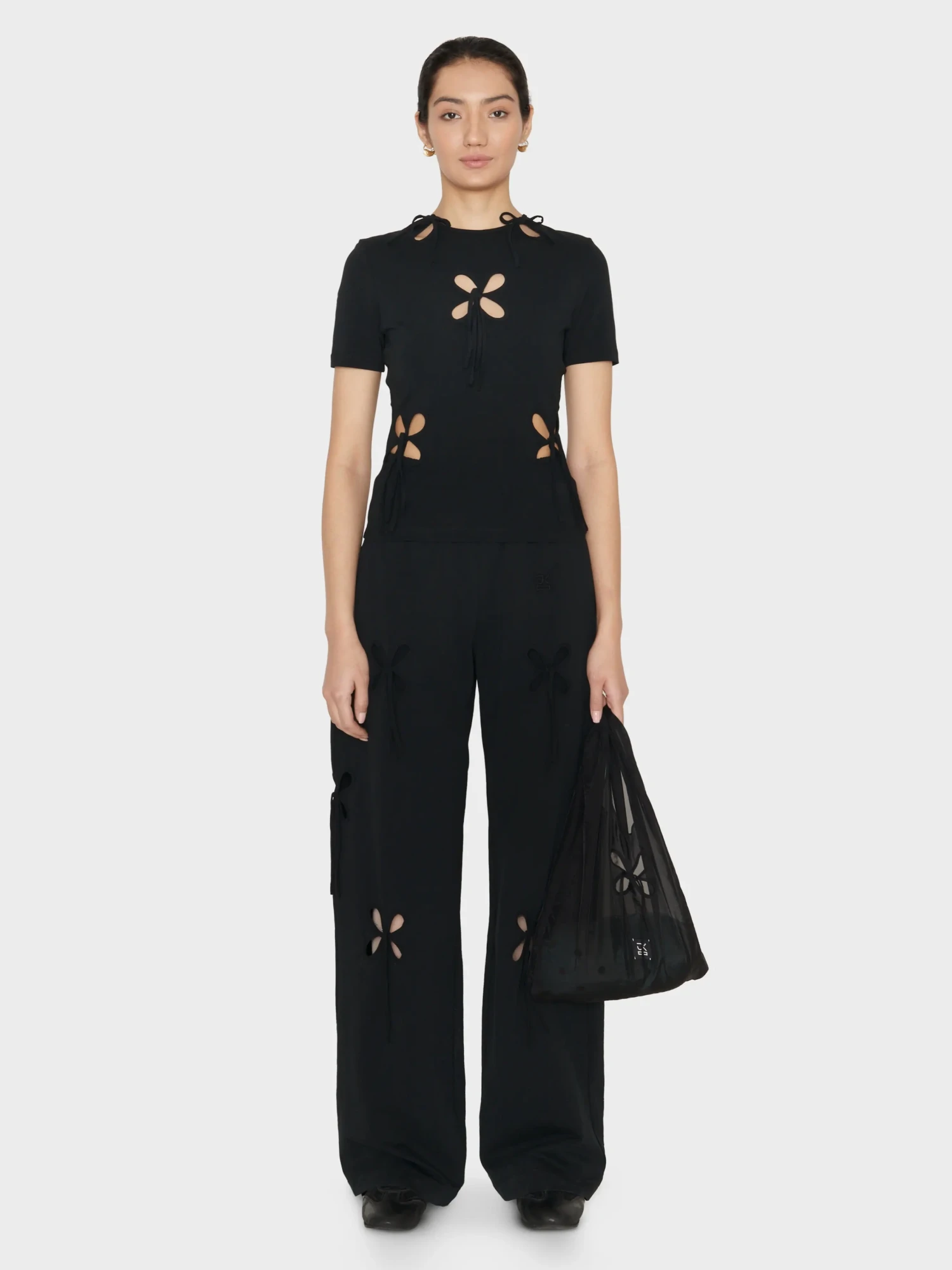 Женская футболка J.KIM Petal Fitted Black