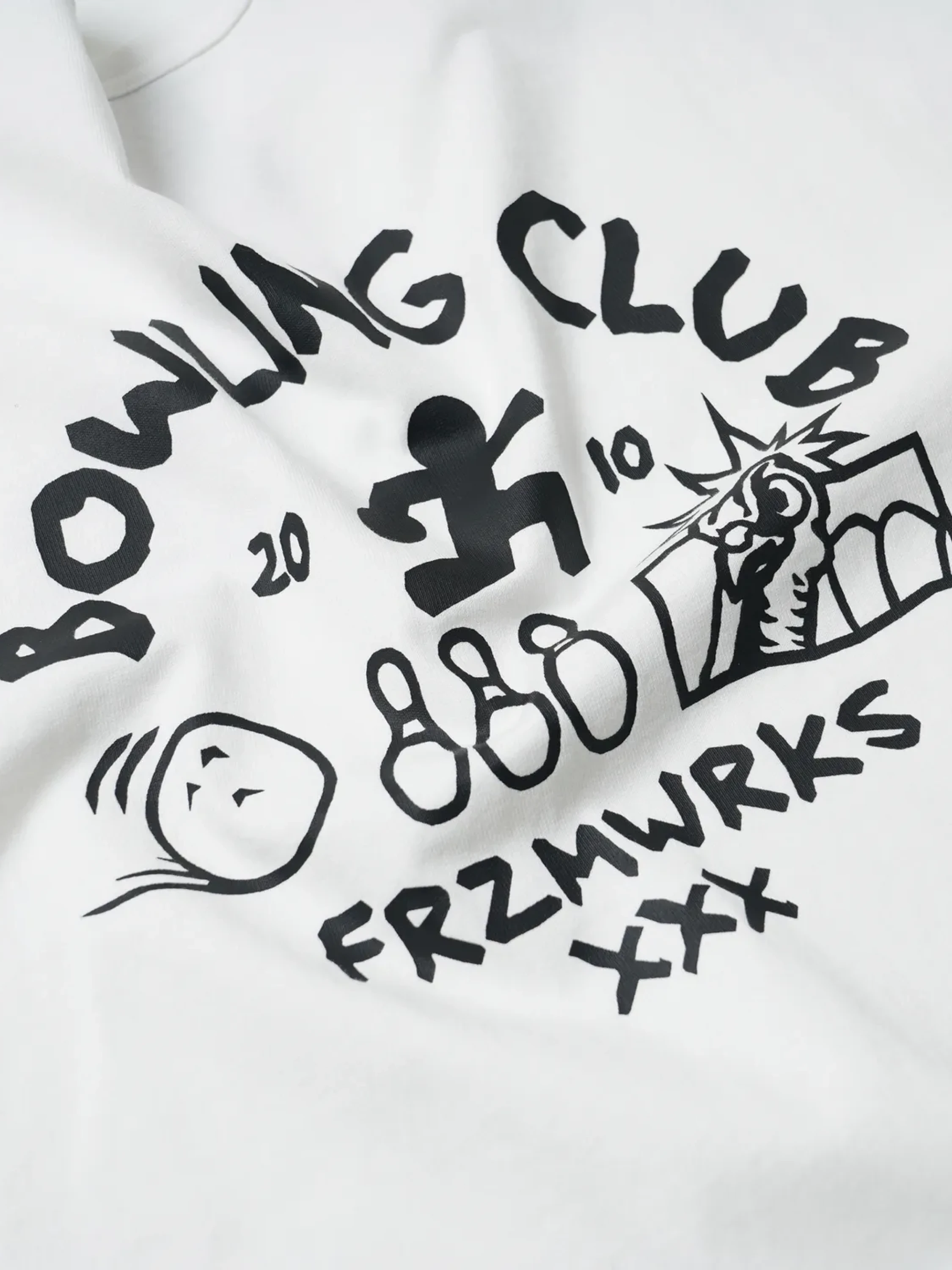 Футболка FrizmWORKS XXX Bowling Club Tee White