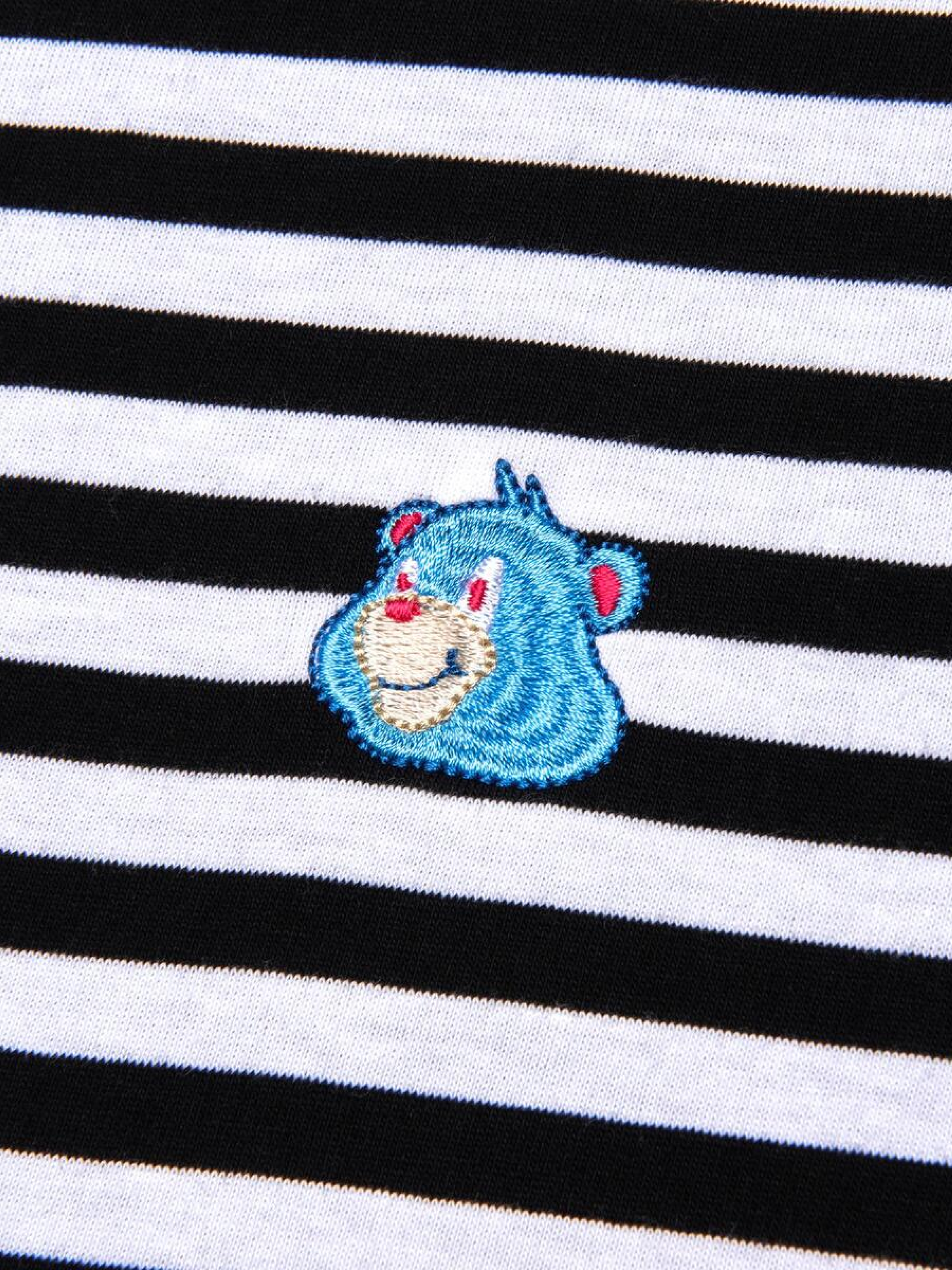 Футболка LMC Emb Bear Stripe Tee Black