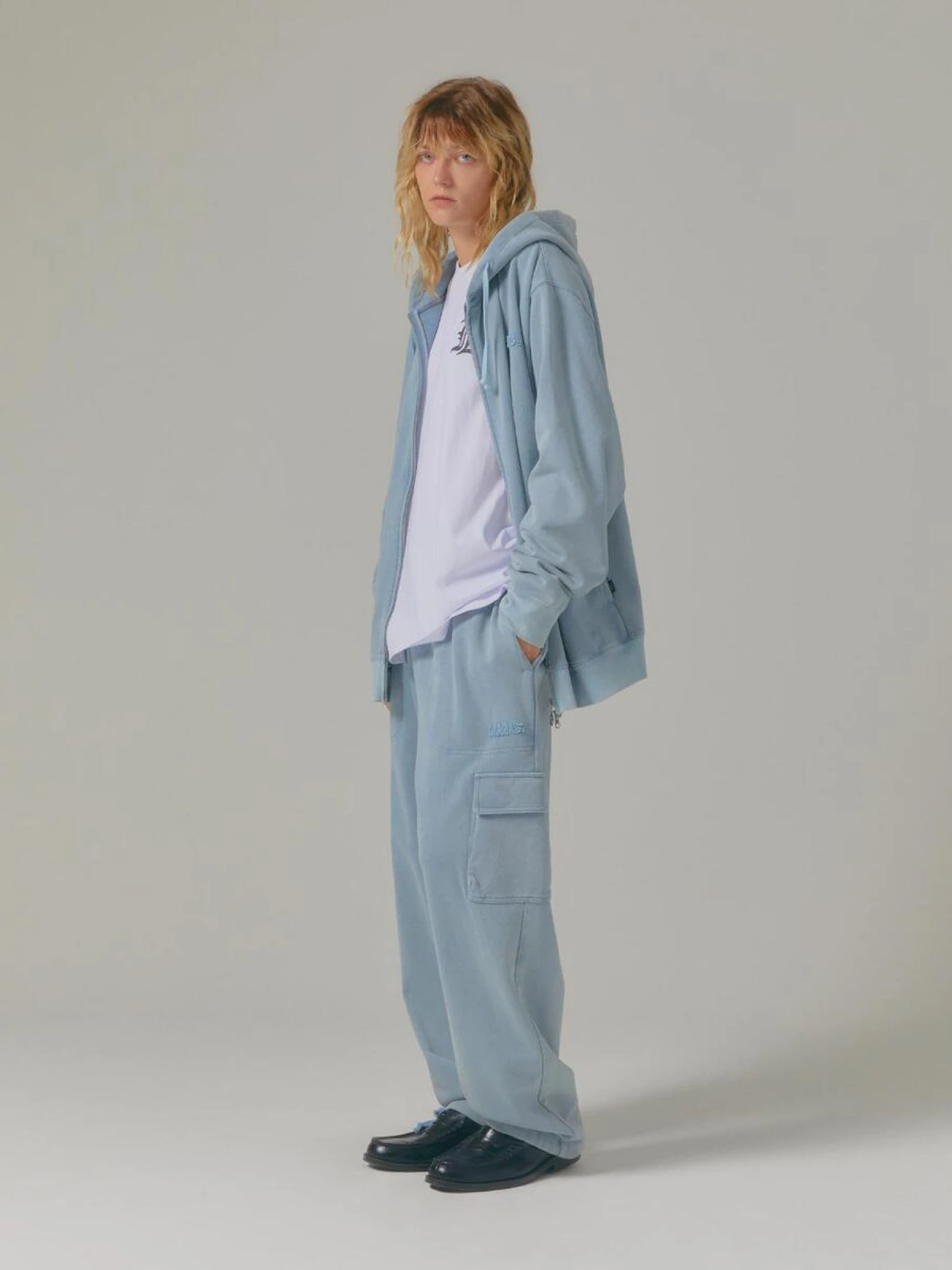 Зип-худи LMC Washed Og Applique Zip Up Blue