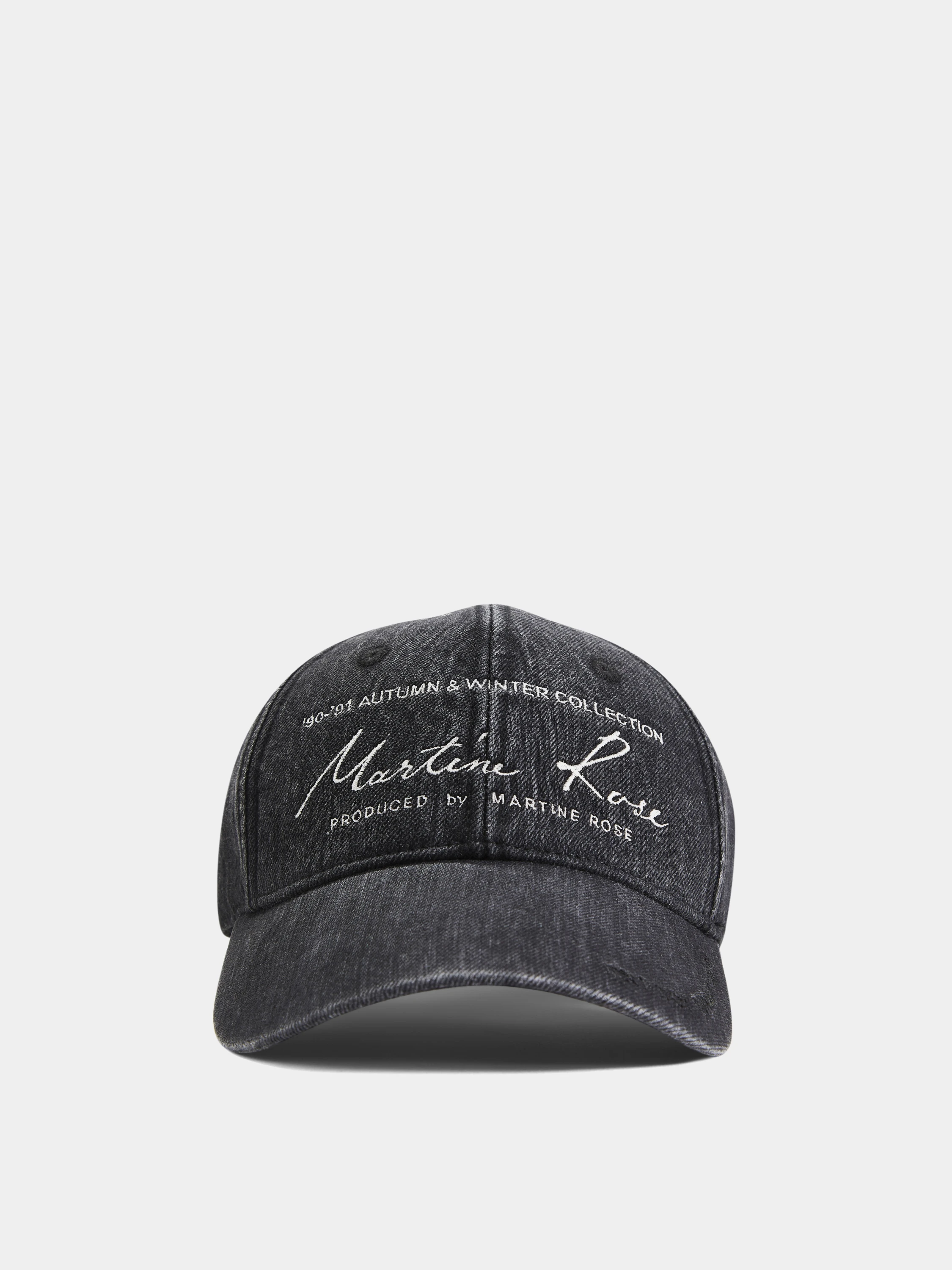 Кепка Martine Rose Signature Cap Washed Black