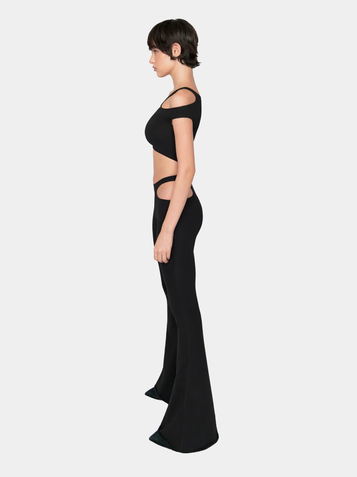 Женский топ XSAI Holey Top Dusty Black