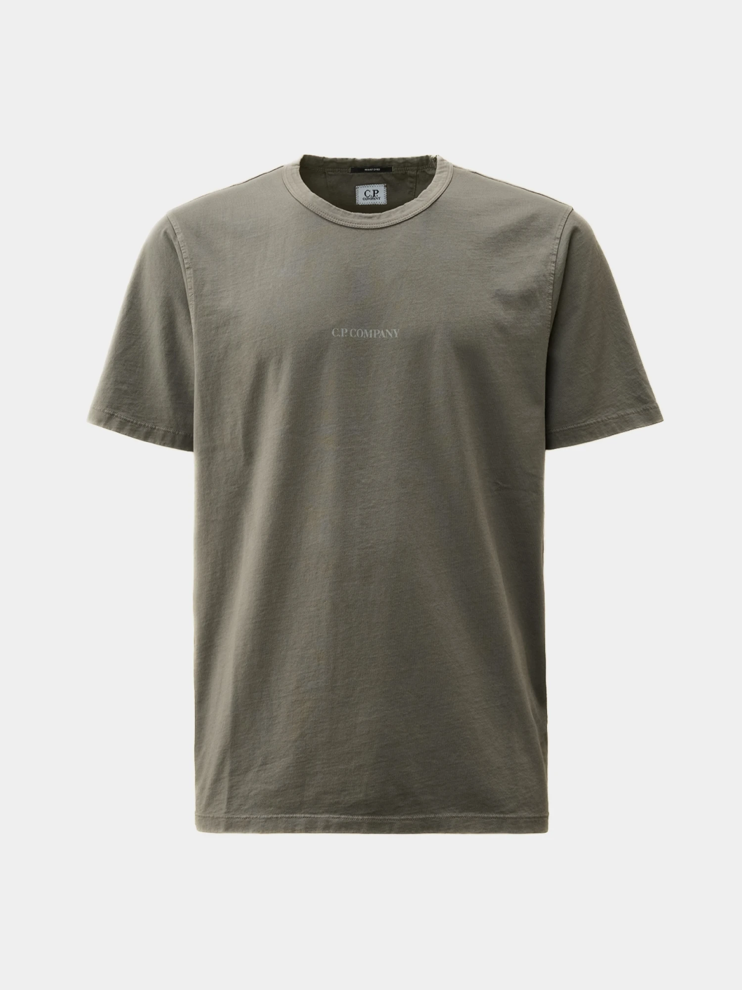Футболка C.P. Company 24/1 Jersey Logo T-Shirt Smoked Pearl