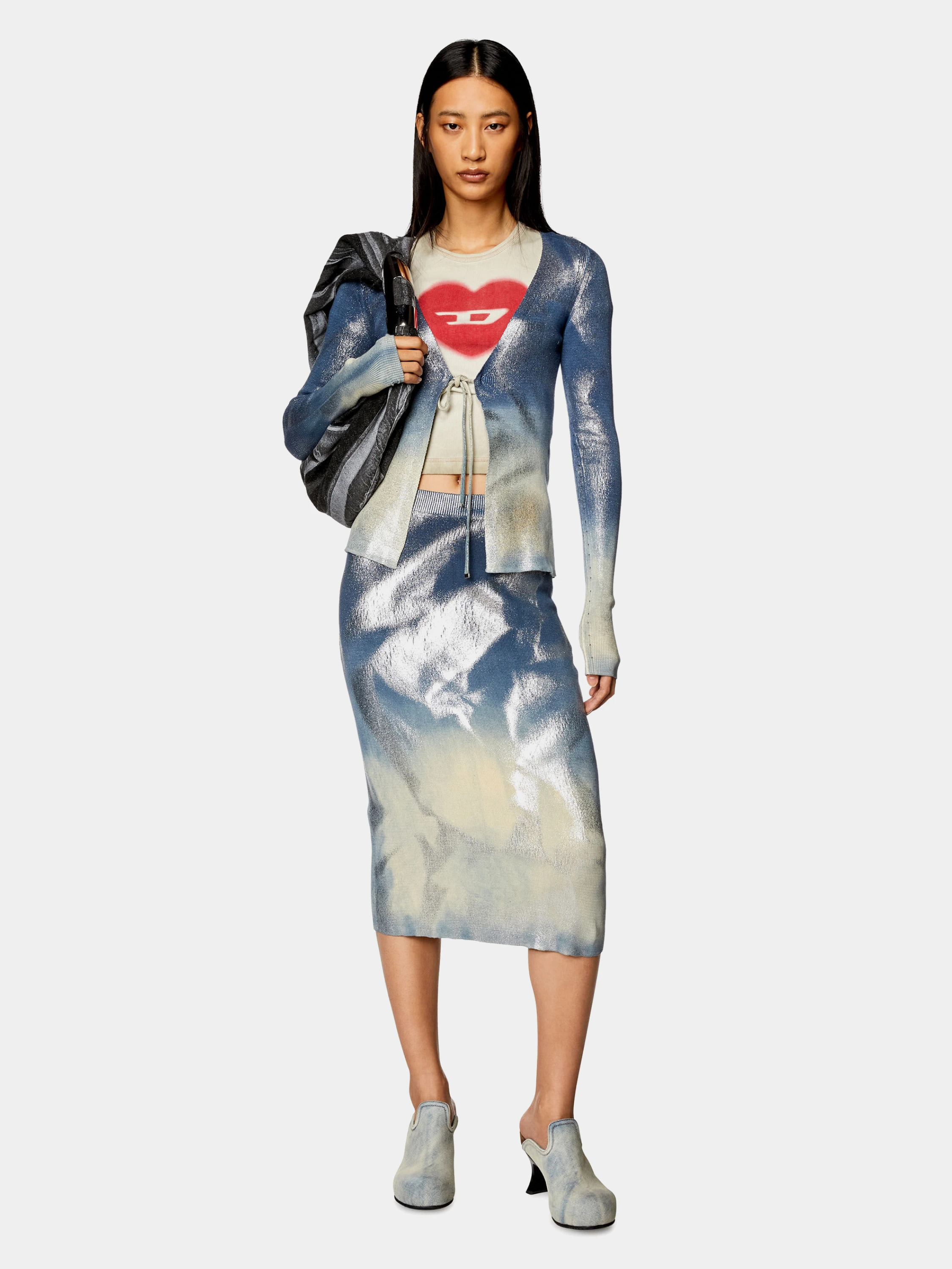 Женский кардиган Diesel M-Isolde Maglia Faded Denim