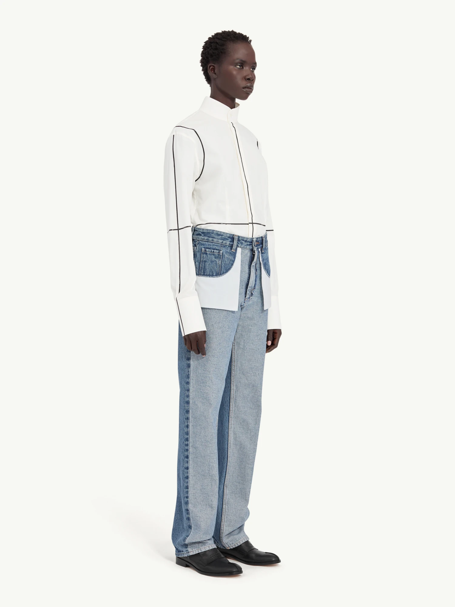 Женские джинсы MM6 Maison Margiela Inverted Blue