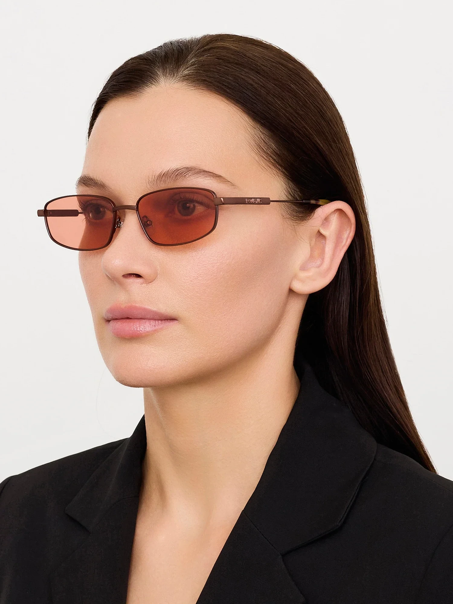 Очки JACQUEMUS Sera Metallic Brown