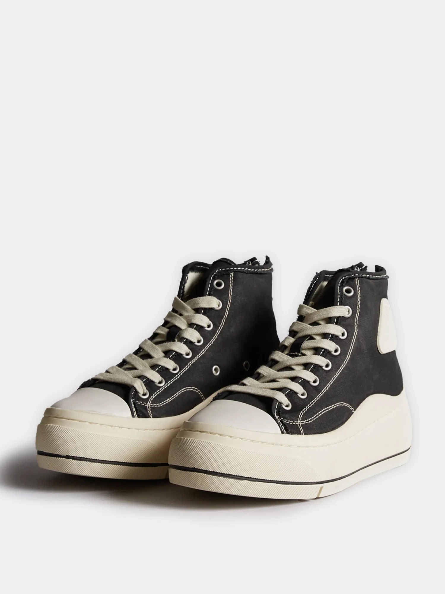 Женские Кеды R13 High Top Black Canvas