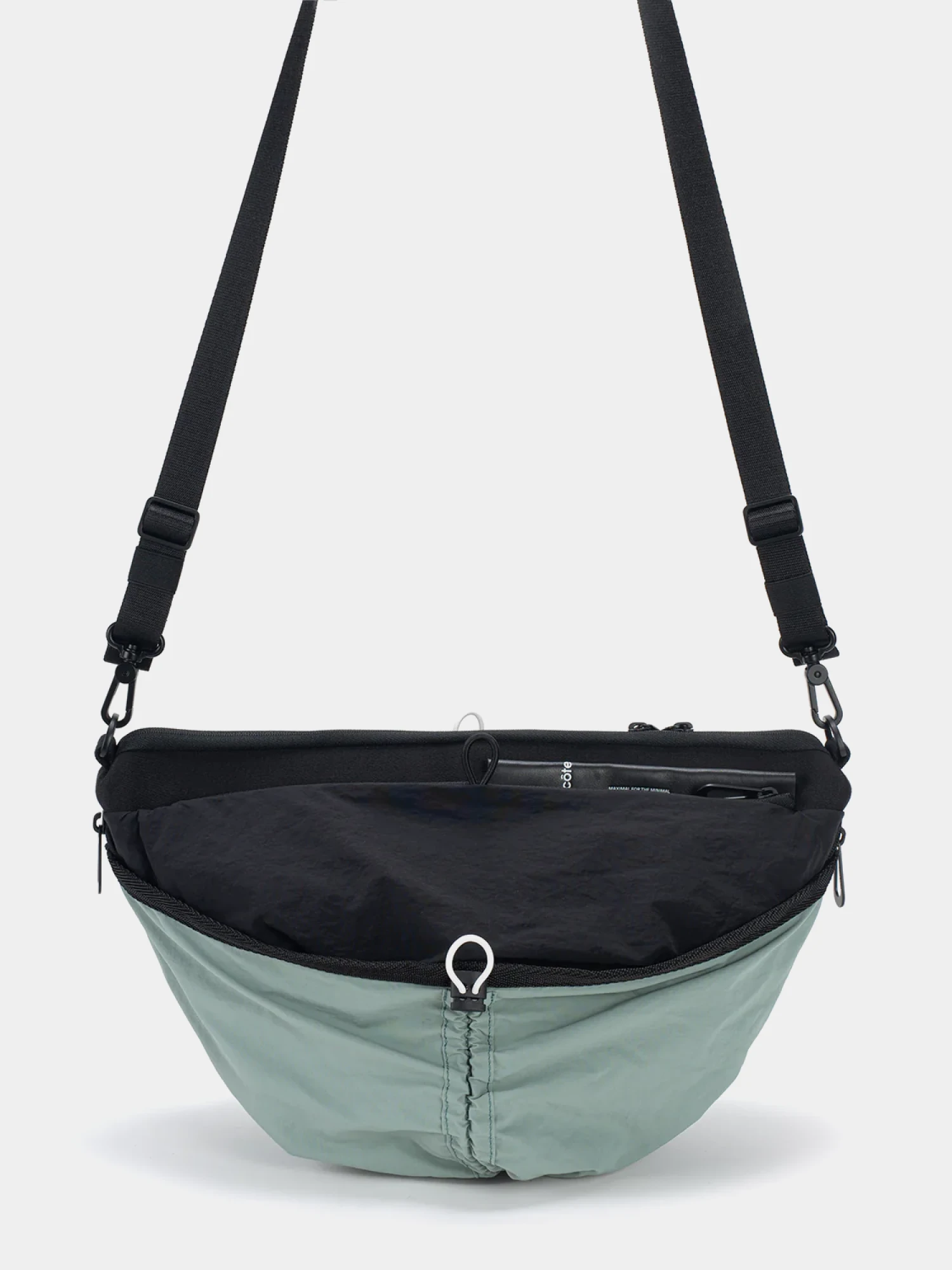 Сумка COTE&CIEL Orne Smooth Black & Sage Green