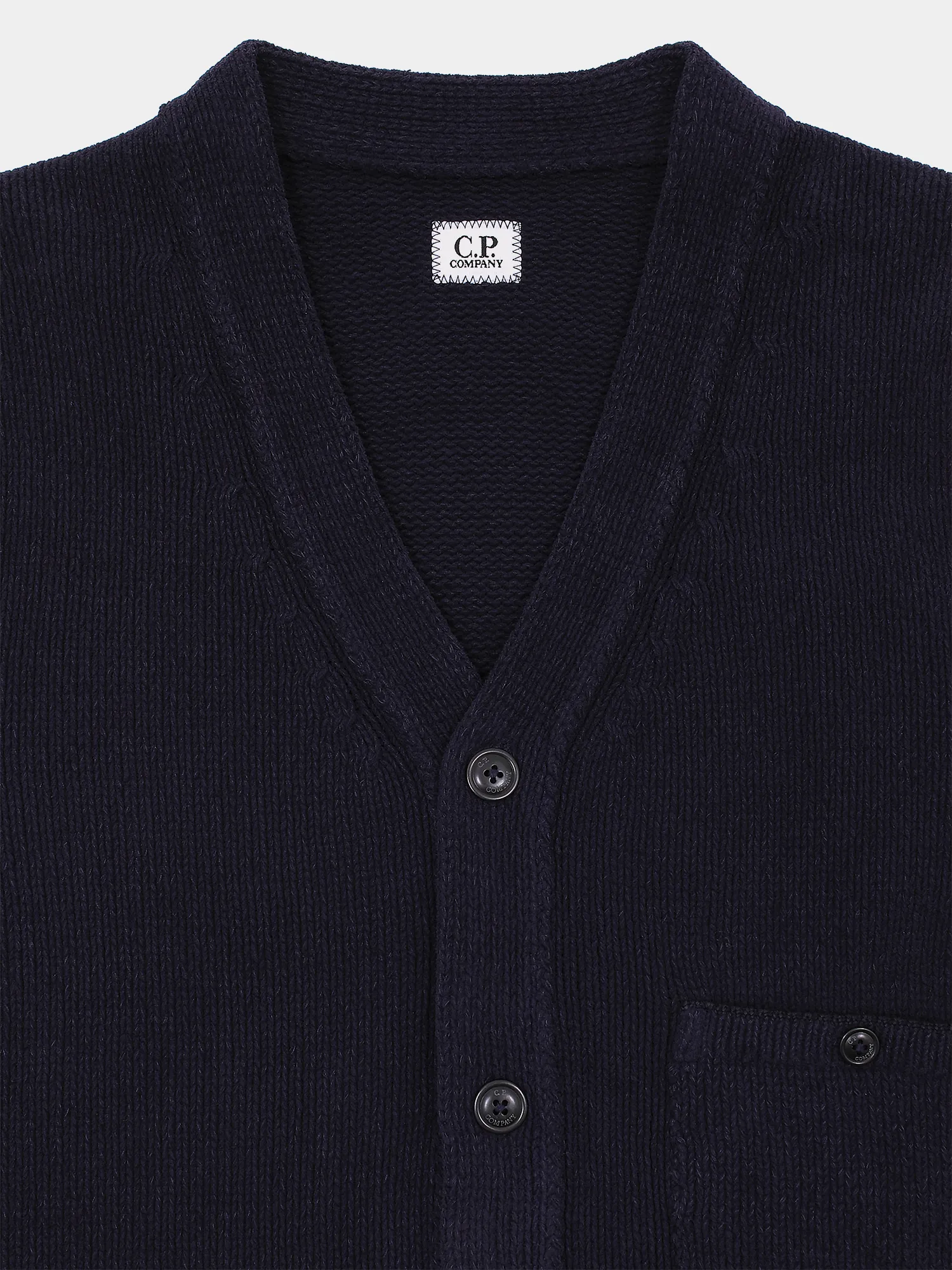 Кардиган C.P. Company Cotton Chenille Buttoned Nightshade