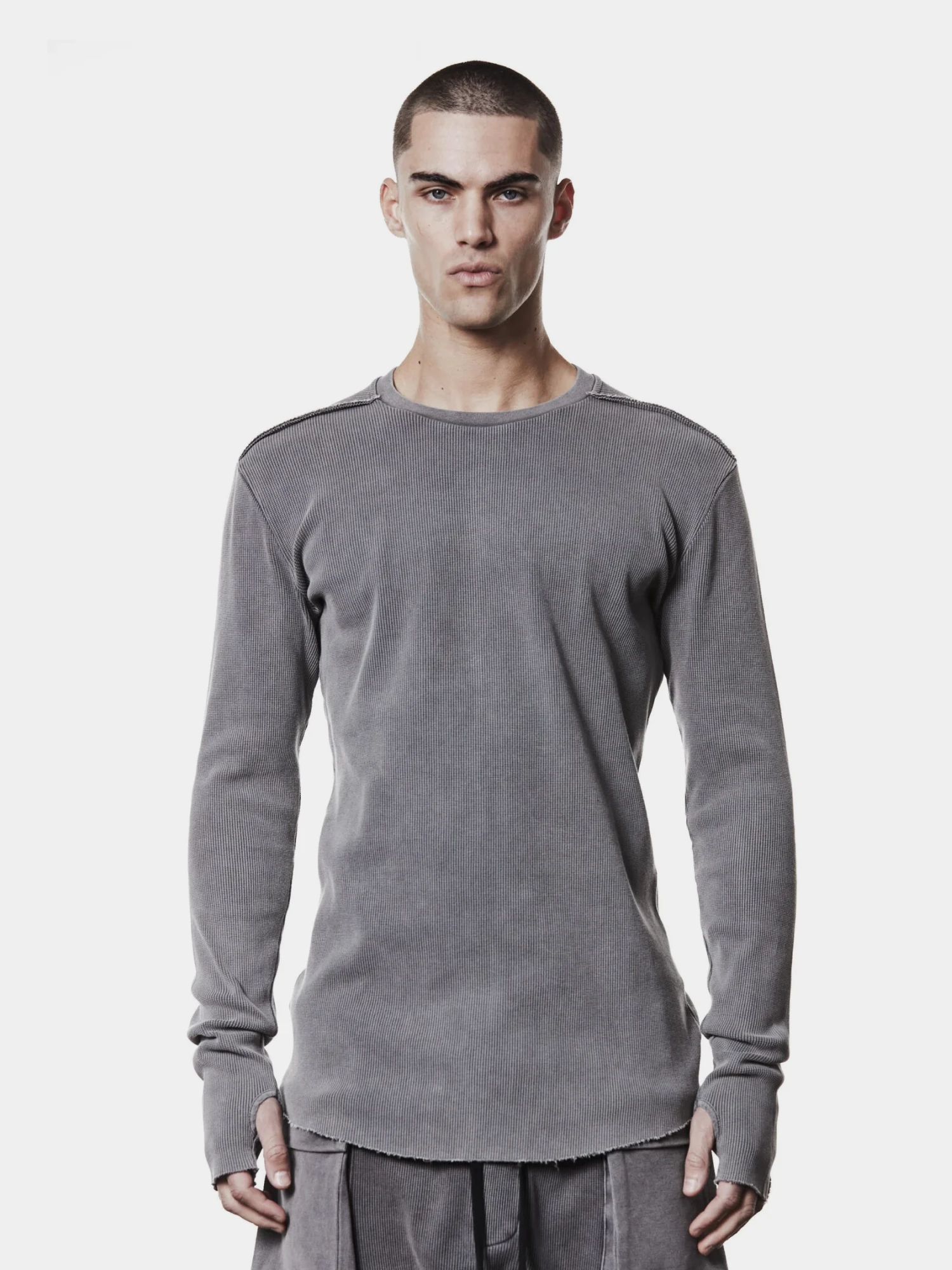 Лонгслив thom/krom M TS 898 Used Grey