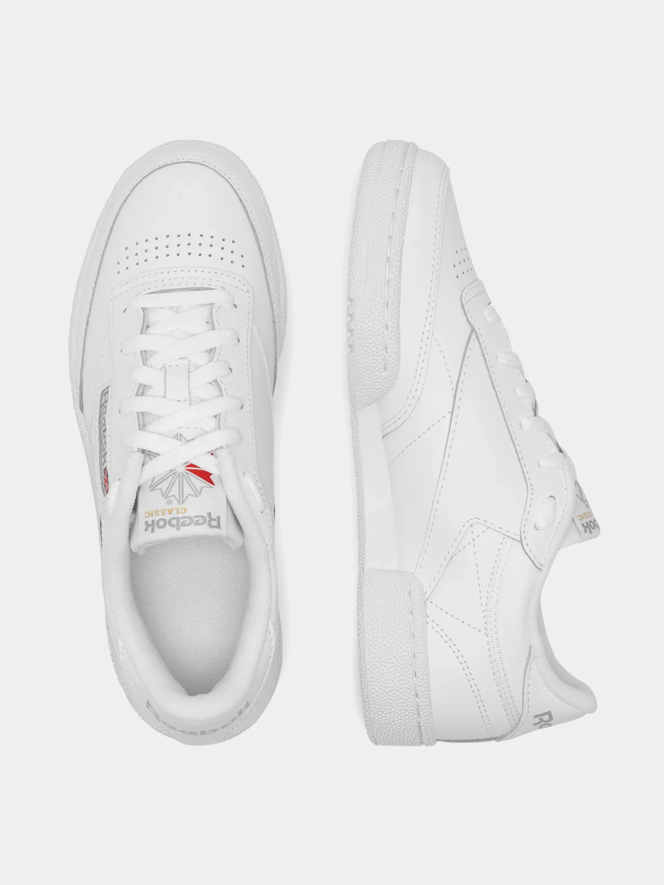 Кеды Reebok Club C 85 White/Sheer Grey