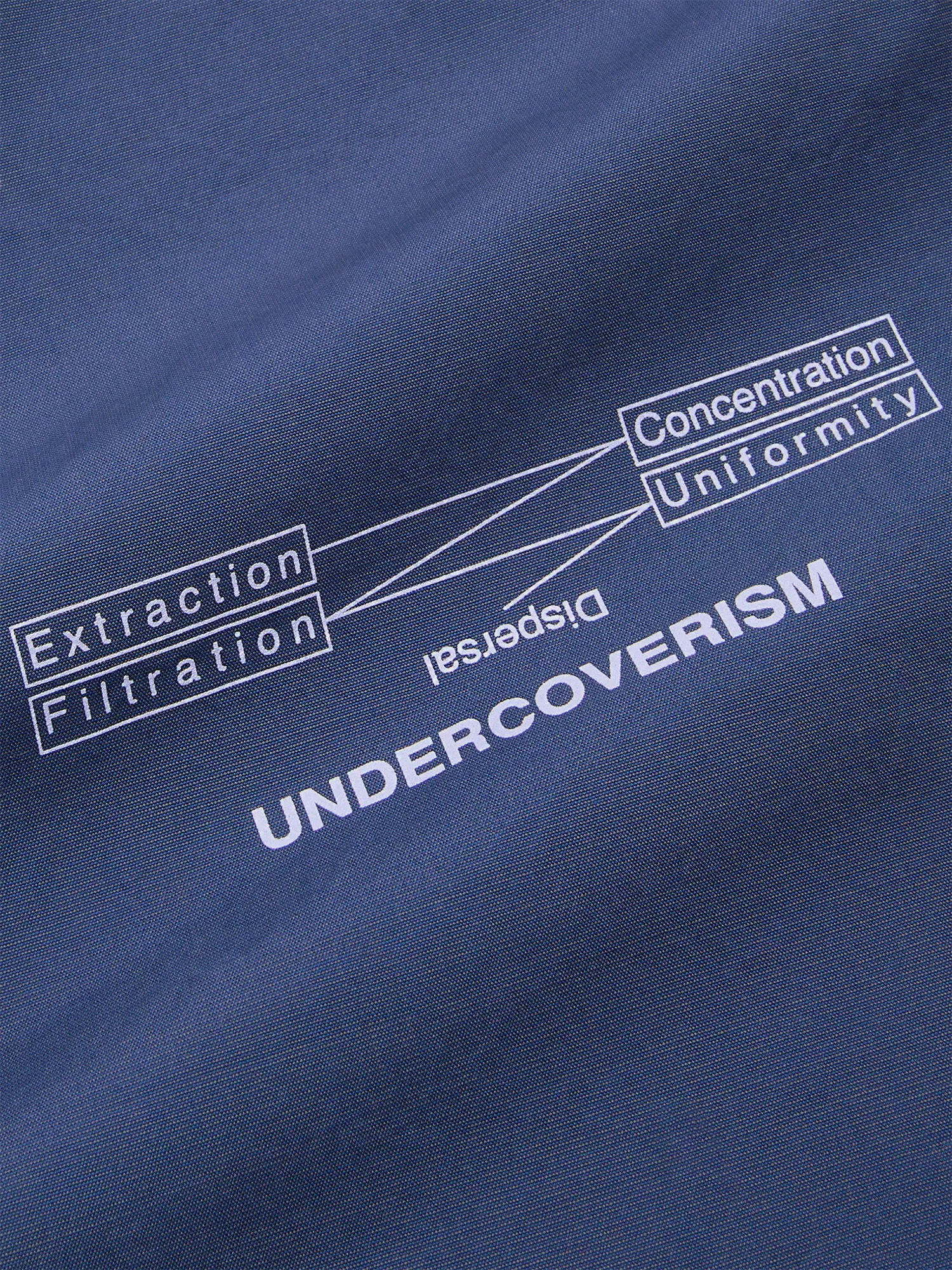 Рубашка UNDERCOVER Chambray Front Patch Gray Blue