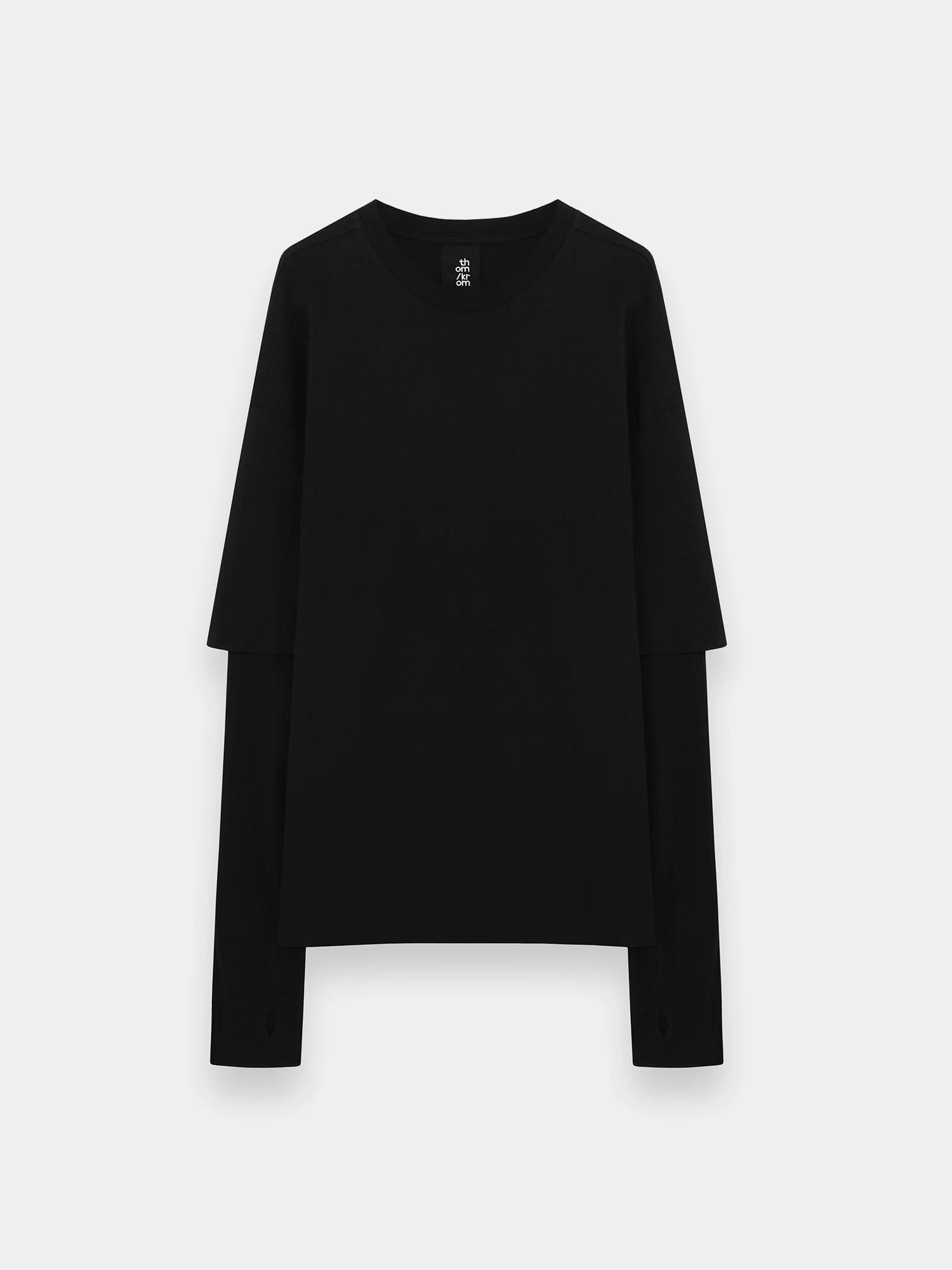Лонгслив thom/krom M TS 801 Black